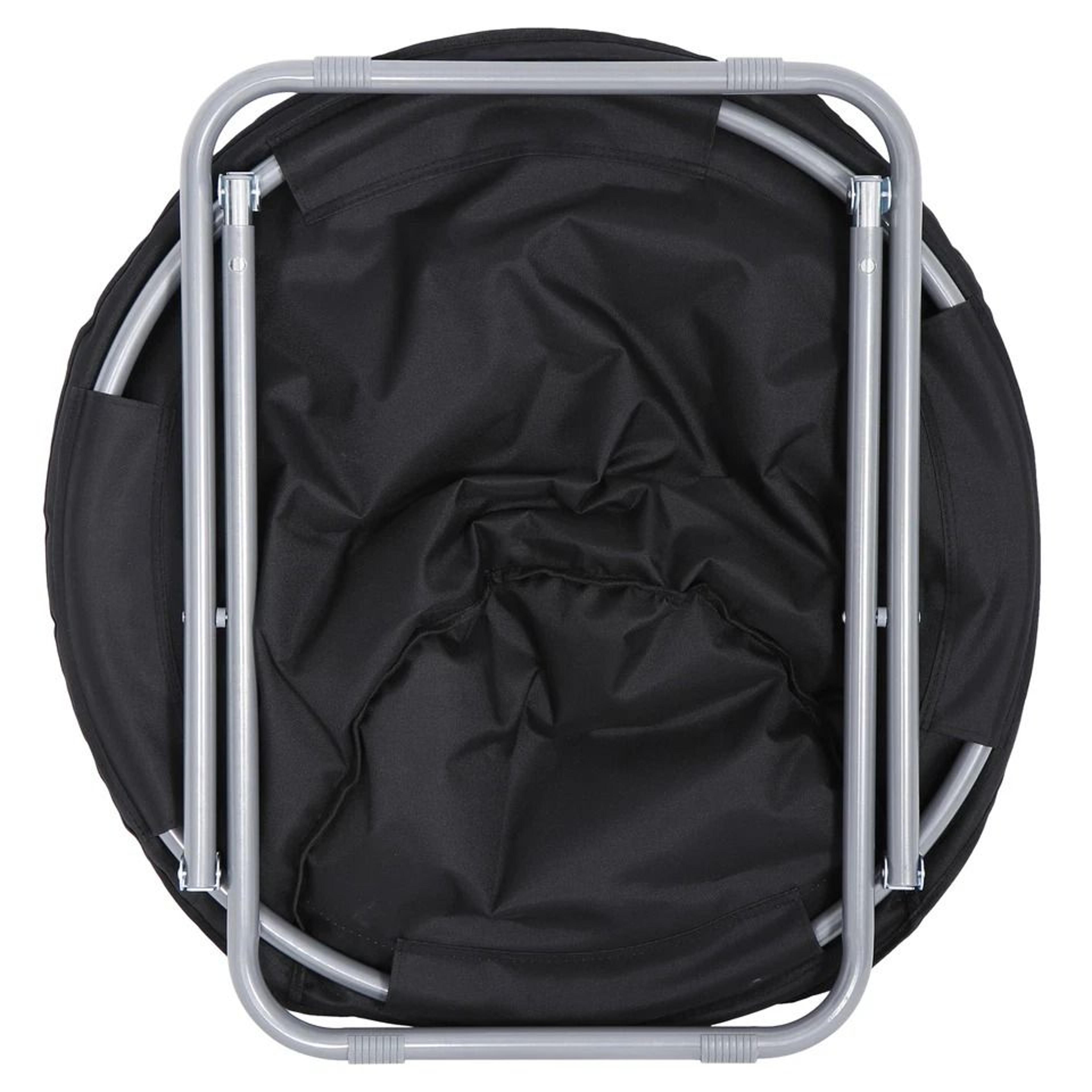 Portable Faux Fur Saucer Chair Folding Saucer Chair For Adults And Kids Cozy Chair For Living Room  2