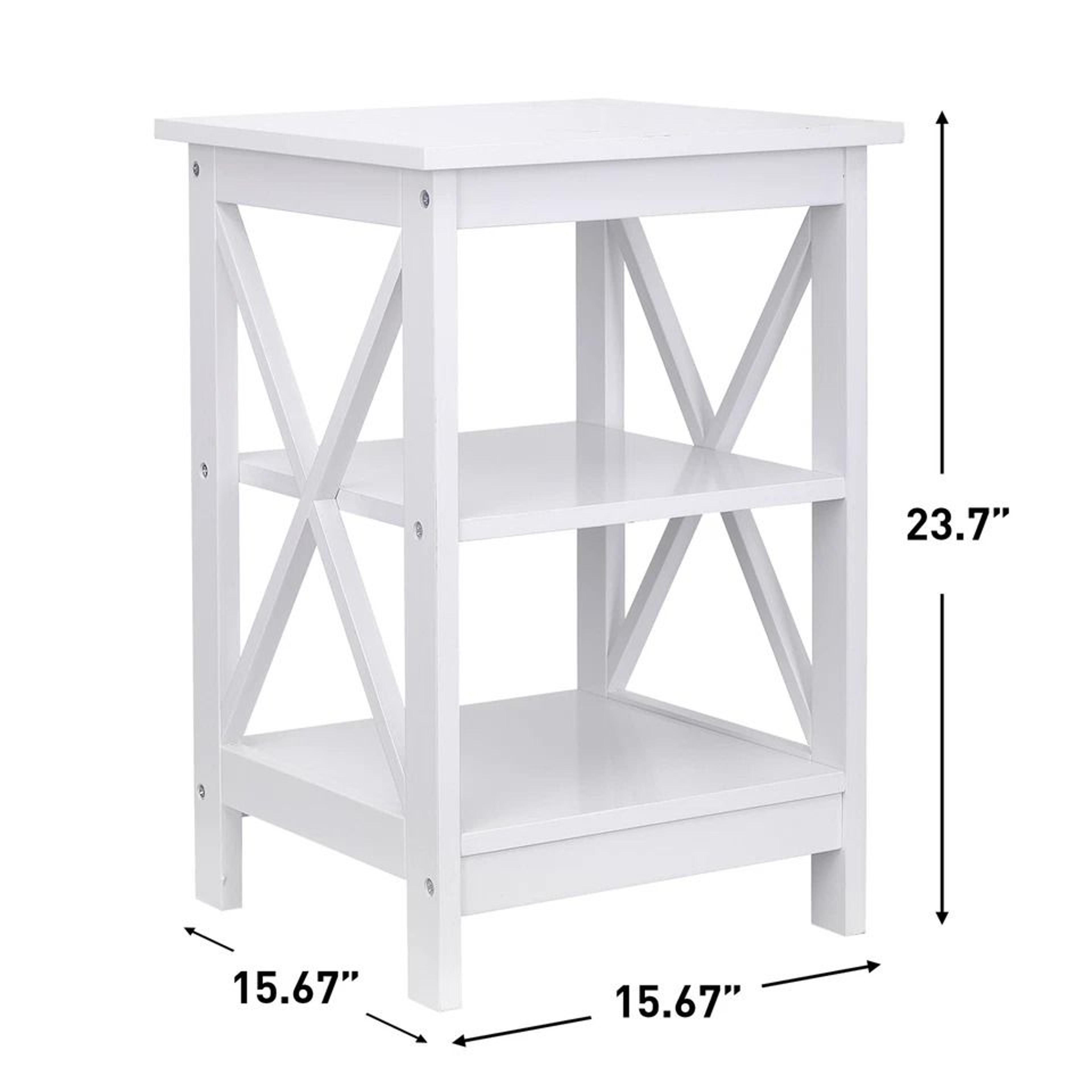 XDesign End Table Set Side Tables With Storage Shelf Compact Sofa Table For Bedroom Living Room Off 2