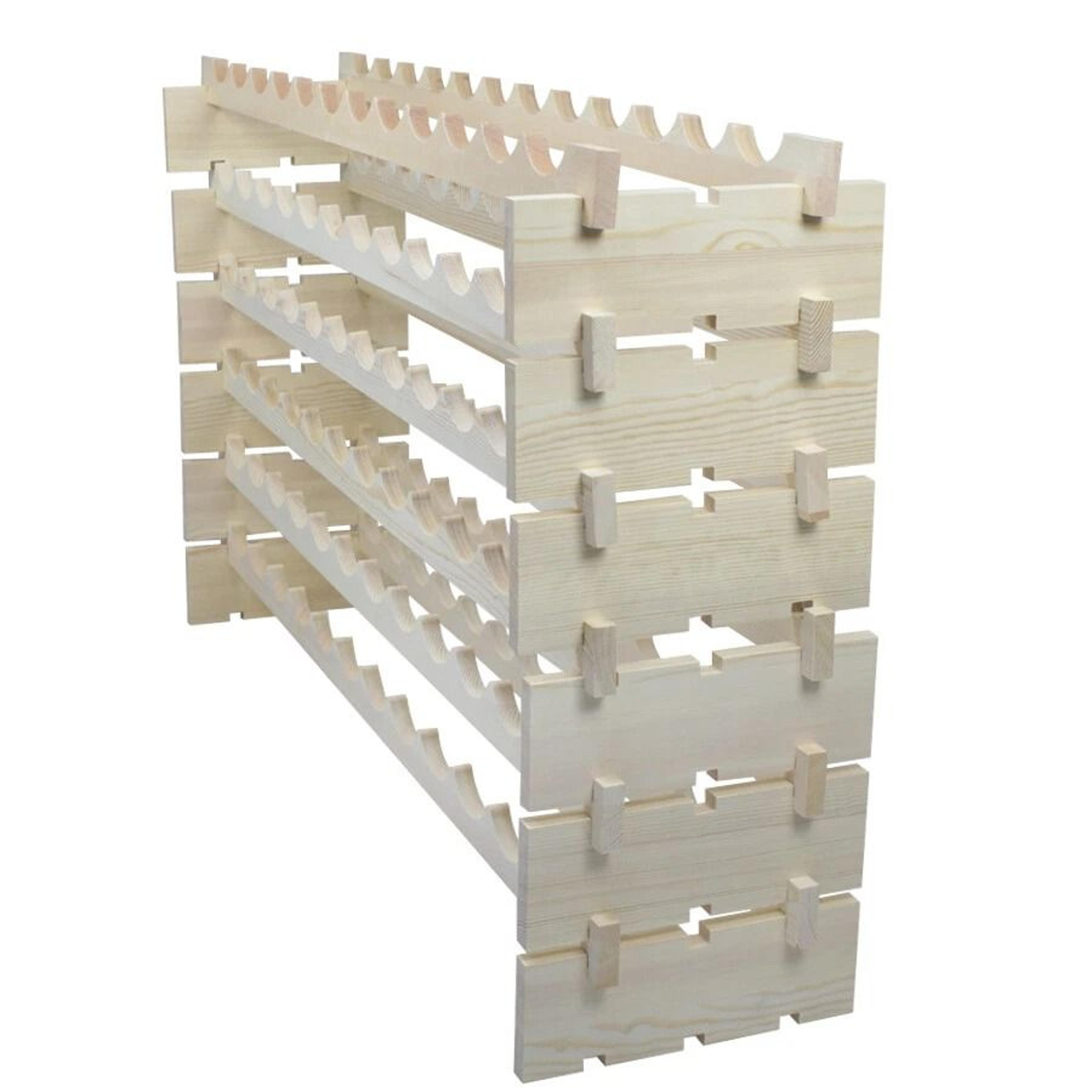 Wine Rack Storage Stand Bottles Stackable Modular Design Holds Bottles Easy Assembly Customizable F 8