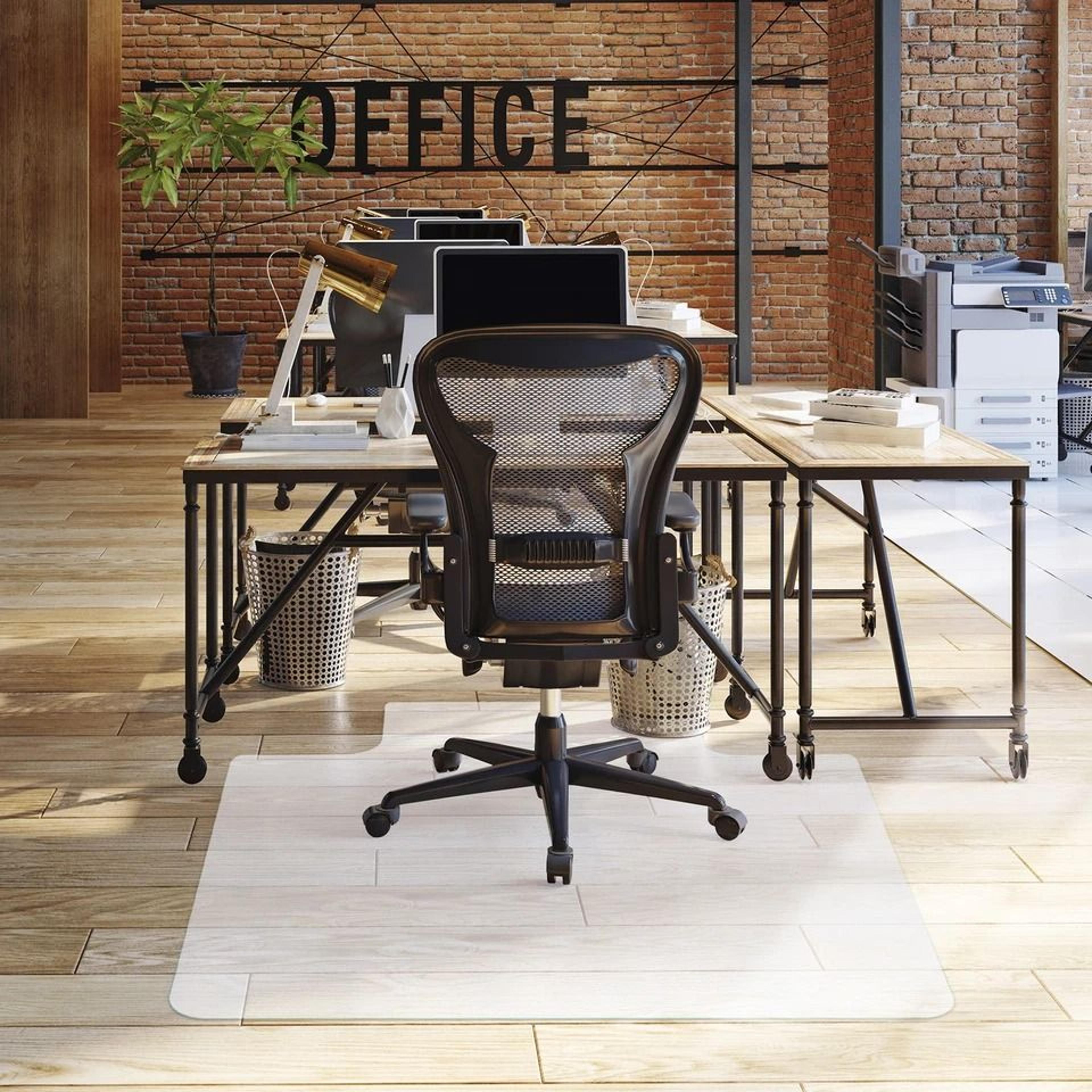 Clear Office Chair Mat Thicken PVC Floor Protector Rectangular Design Durable  SlipResistant For Ha 6