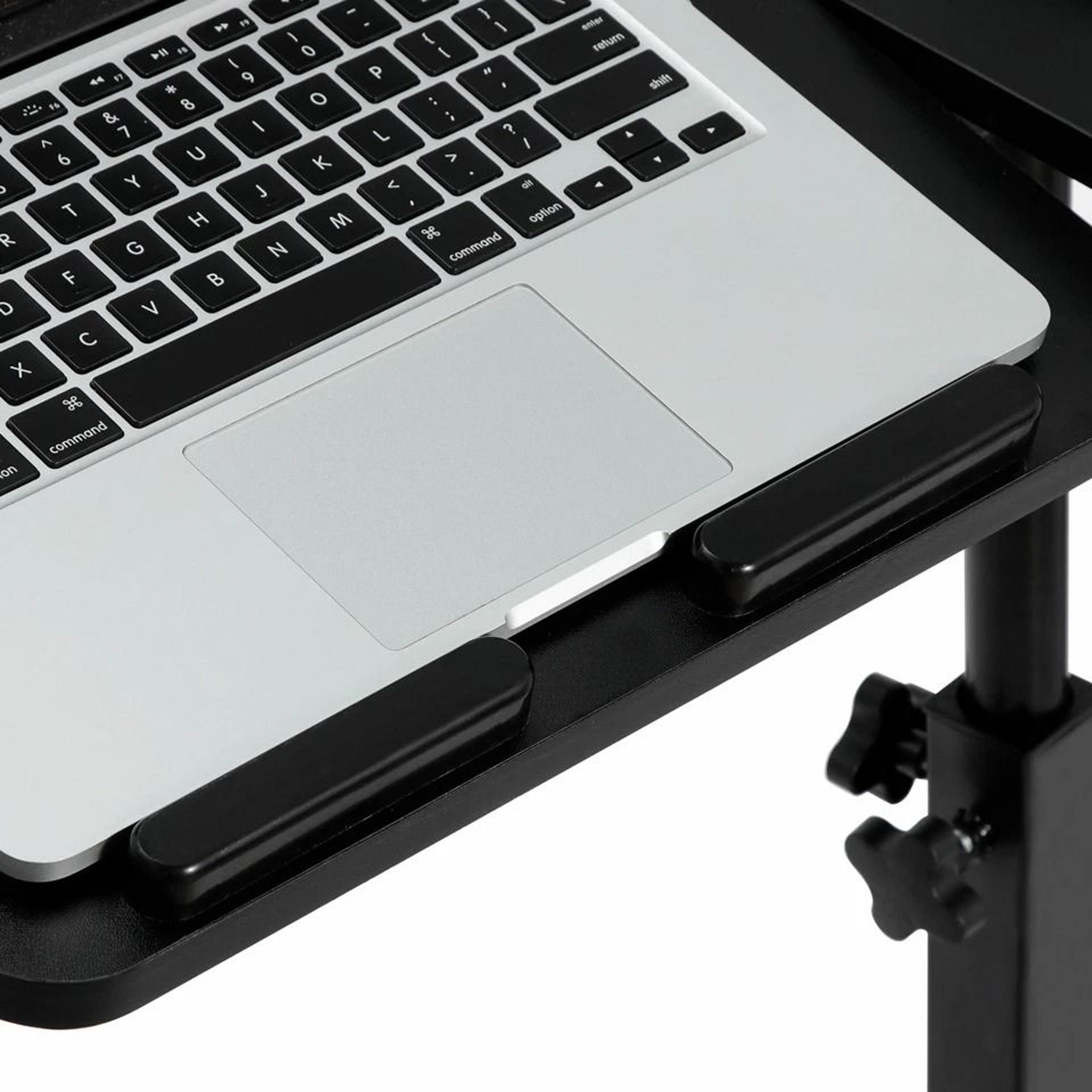 Adjustable Wood Mobile Laptop Table Corner Computer Desk Tray Workstation For Home Or Office Use 11