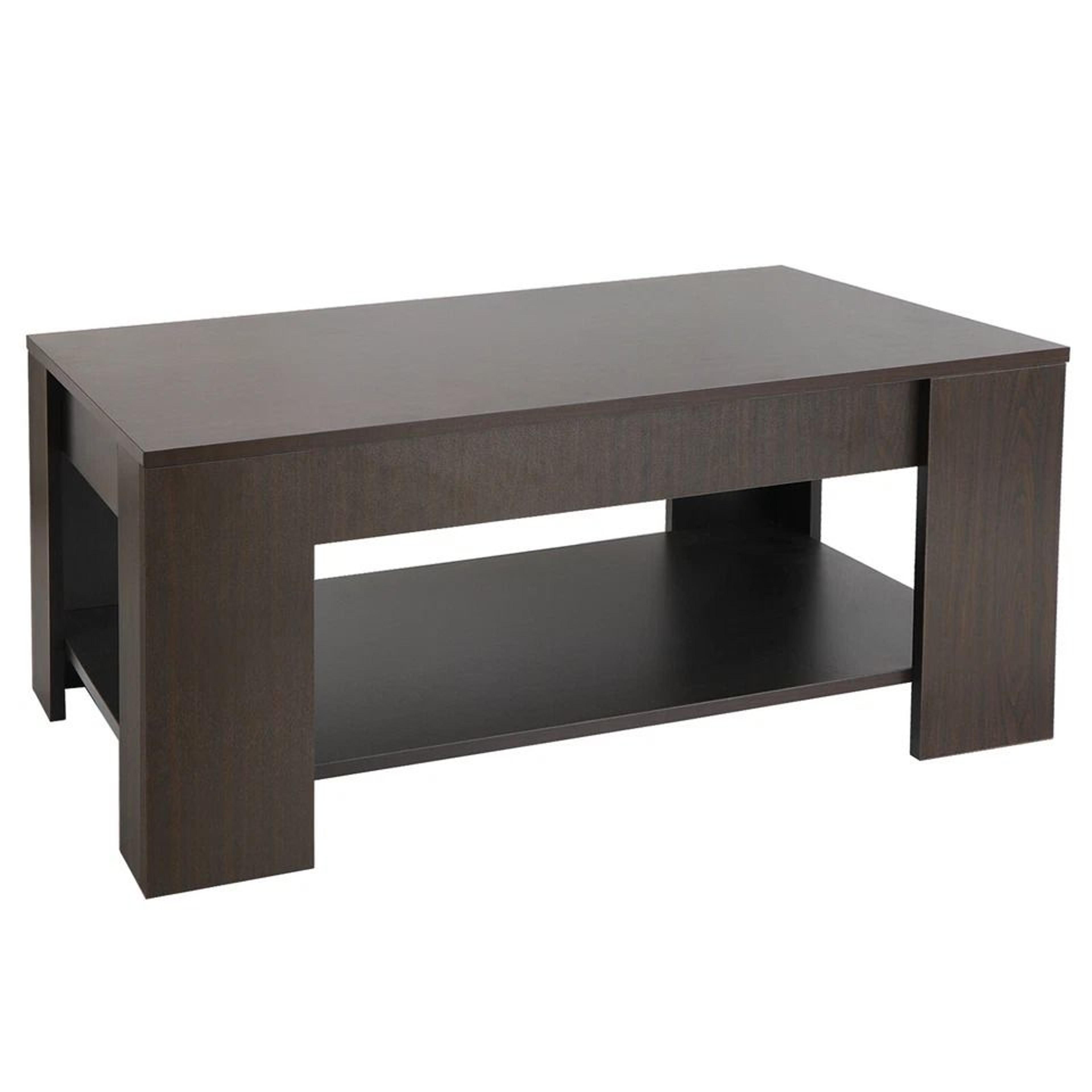 Black Liftup Coffee Table With Hidden Storage Luxury Unique Design Durable Tea Table For Modern Hom