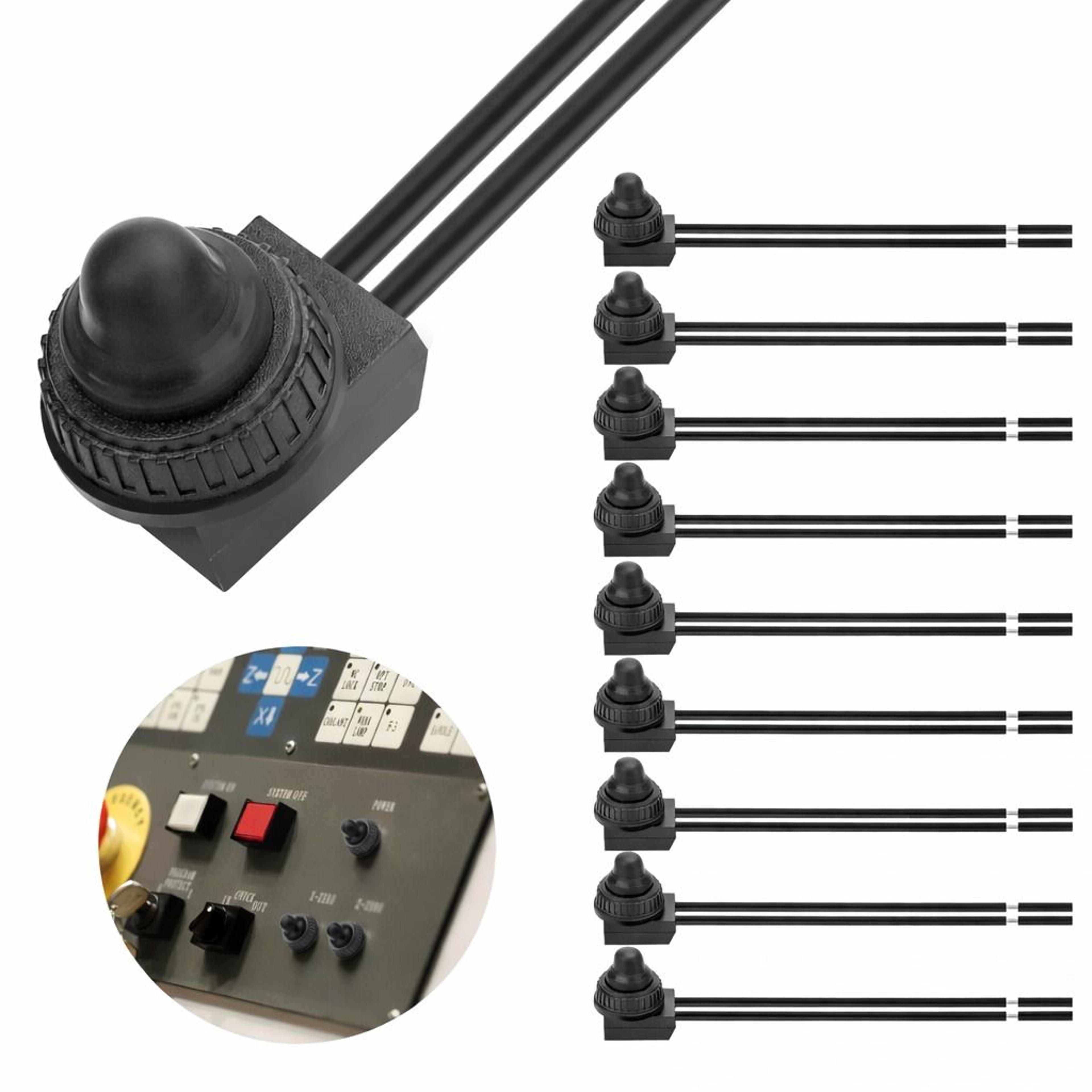 waterproof push button on-off switch for motorcycle, car, atv, utv, dc, waterproof, durable with copper con