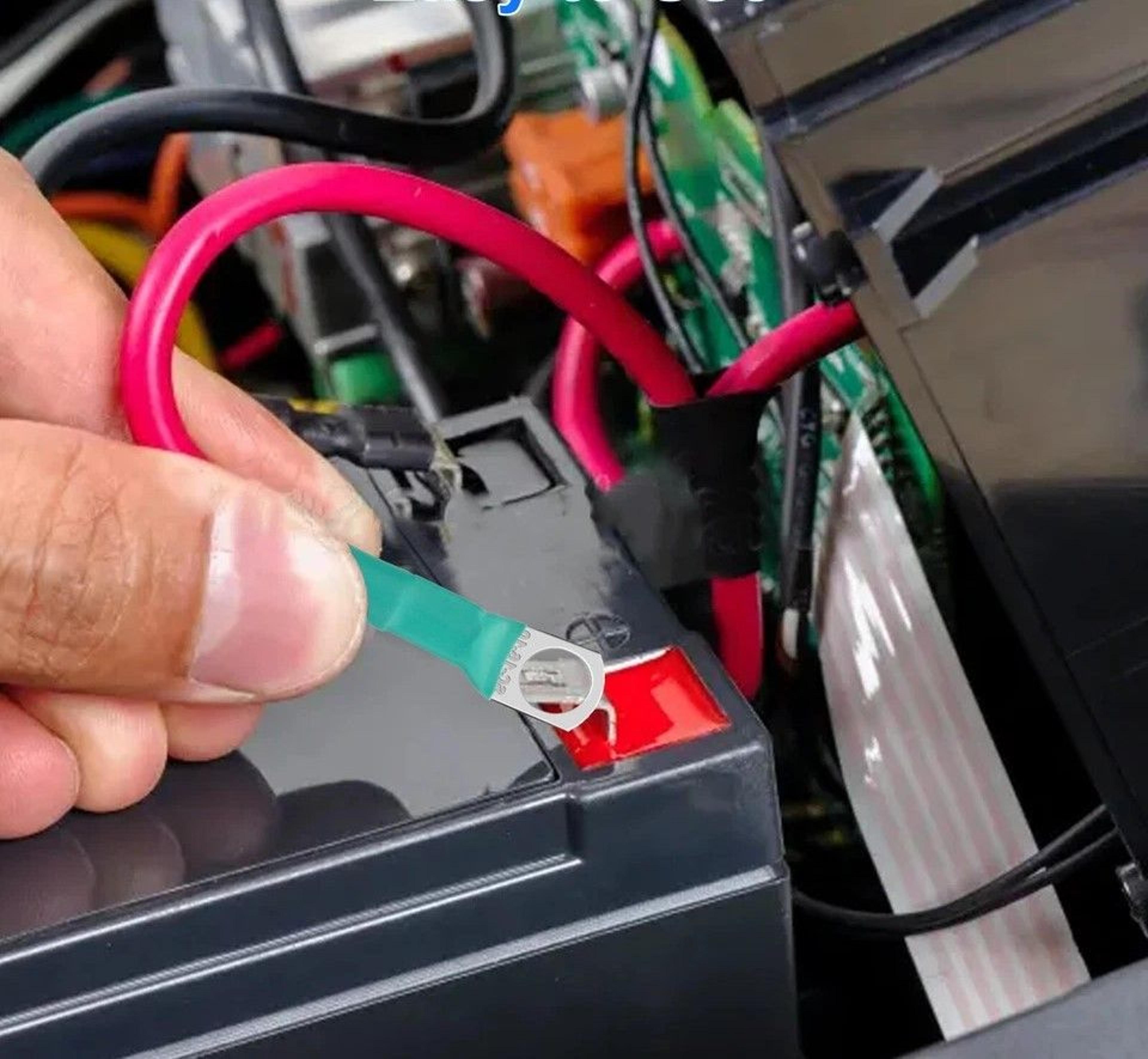awg heavy-duty battery cables kit, with tin-plated copper terminals and connectors, pvc insulation