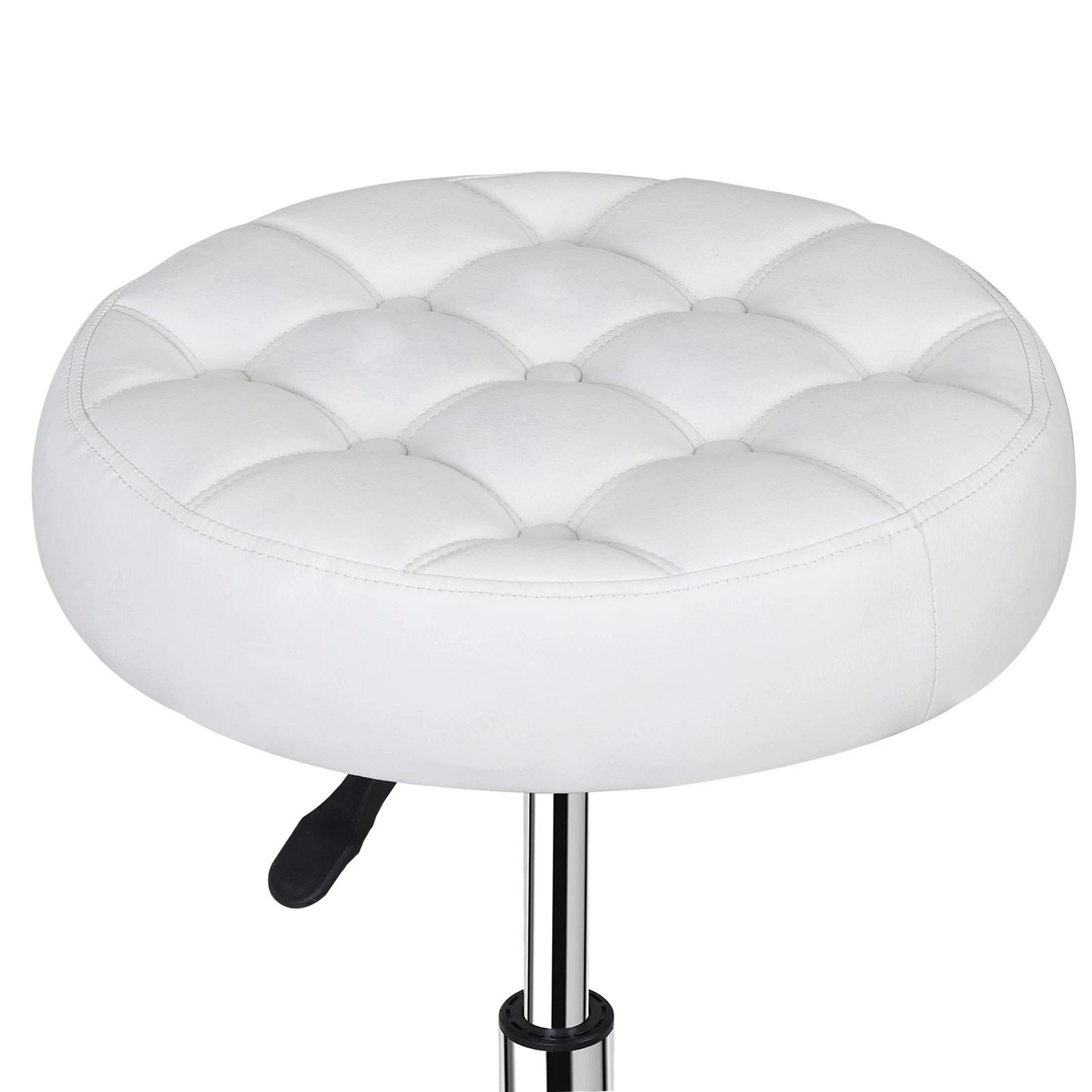 Vanity Stool Adjustable Height Swivel PU Leather Ottoman Chair Makeup Stool For Bedroom Office And  7