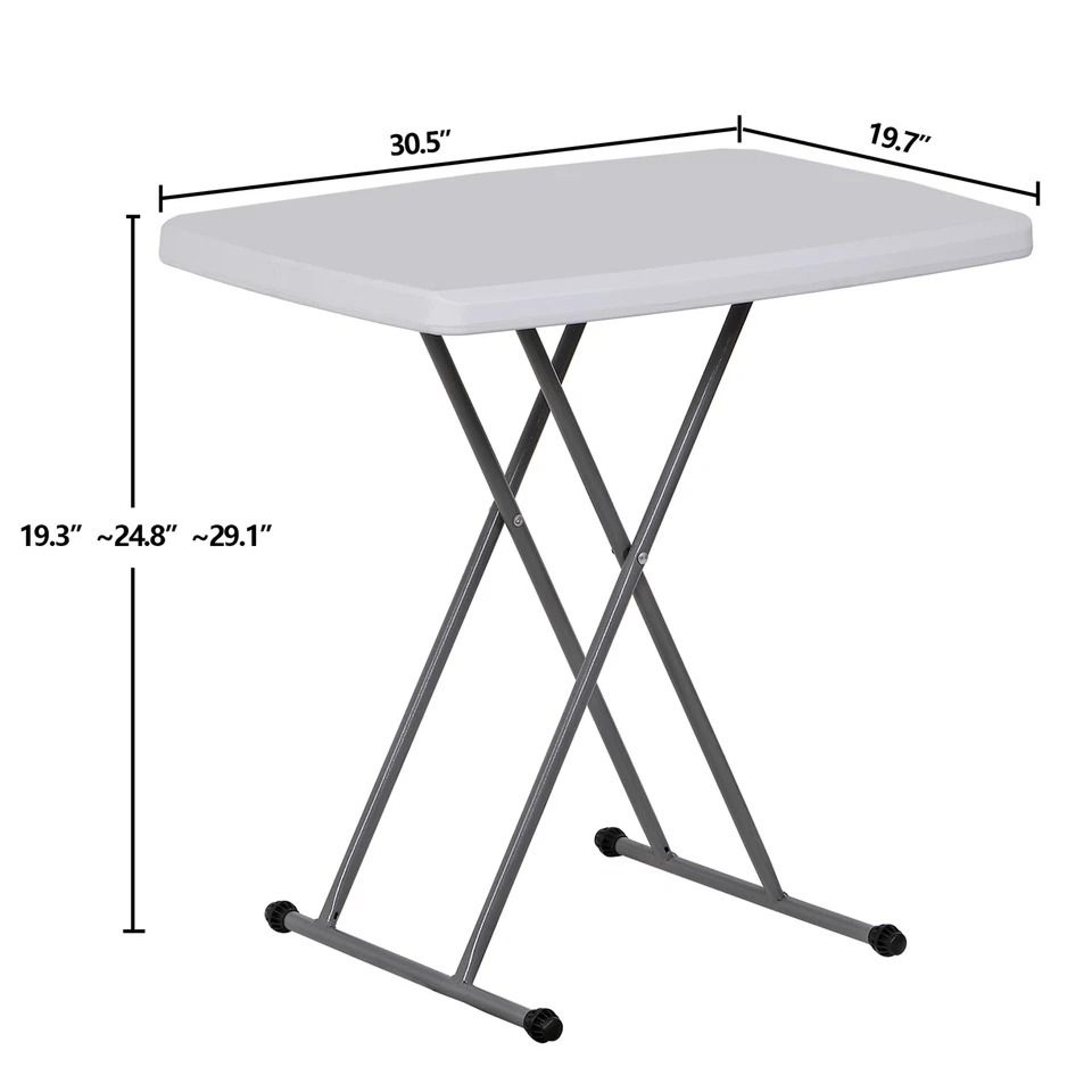 Adjustable Portable Folding TV Tray Snack Table For Dining Easy Clean And SpaceSaving 0