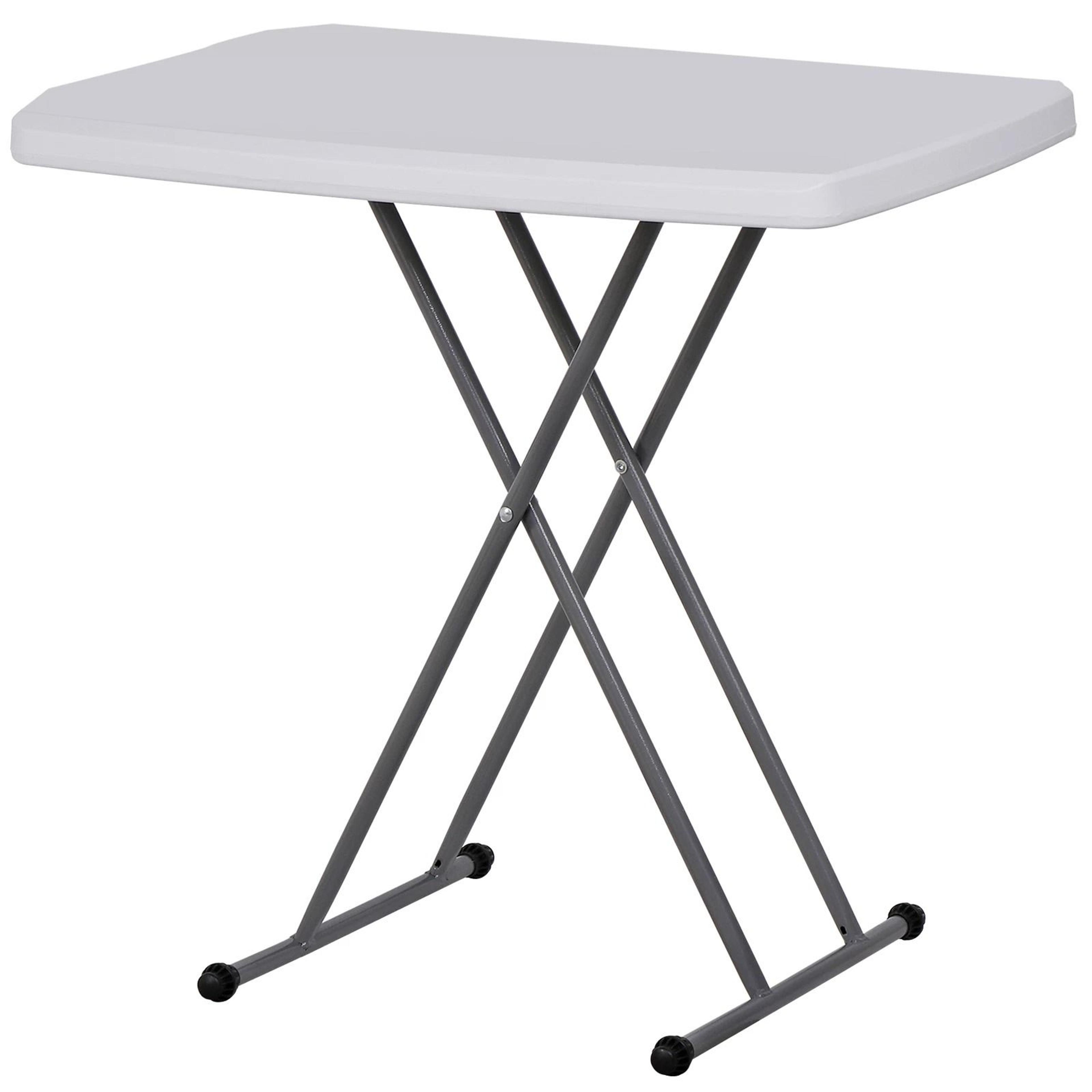 Adjustable Portable Folding TV Tray Snack Table For Dining Easy Clean And SpaceSaving 6
