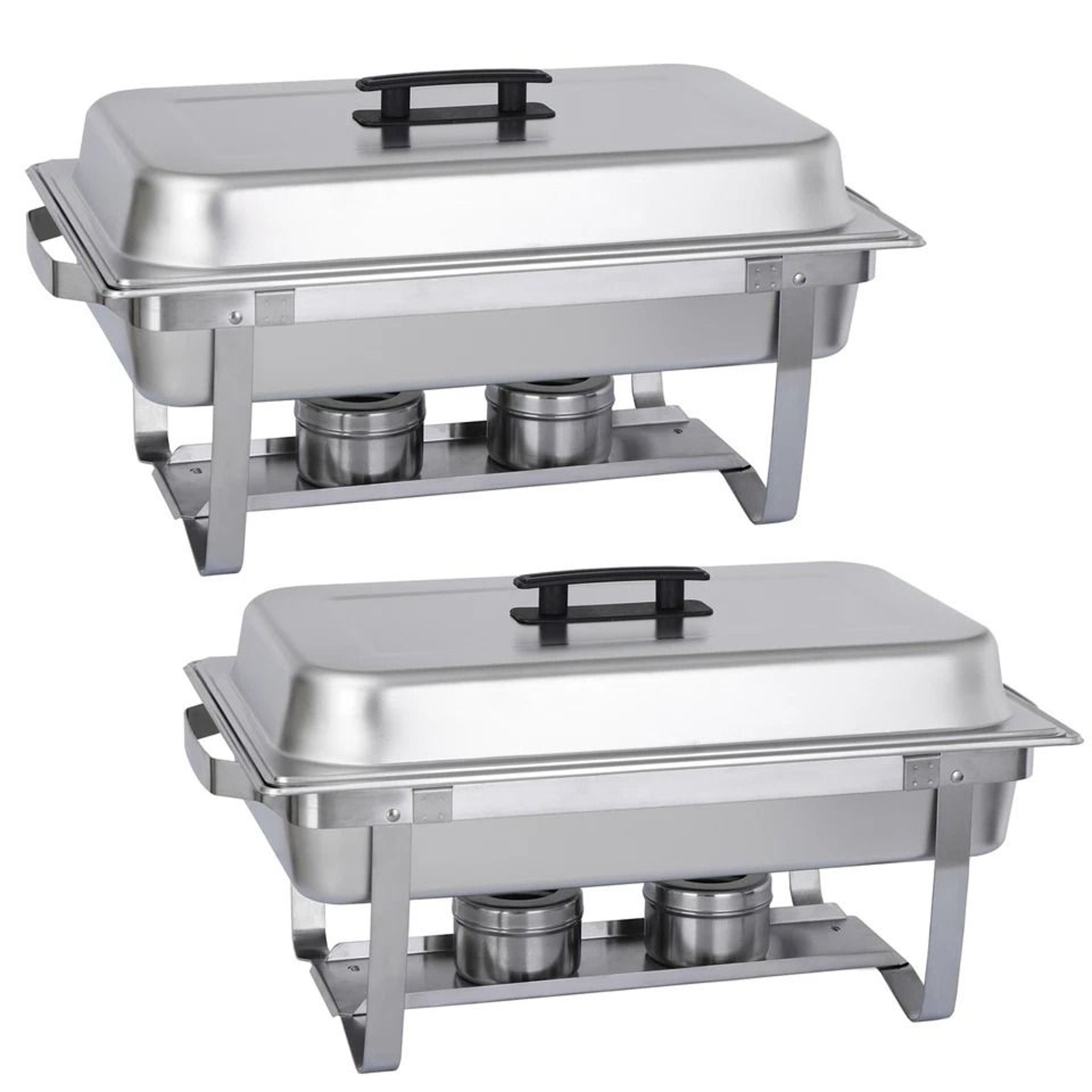 Food Warmer Chafer Chafing Dishes Stainless Steel Durable Foldable Frame Professional Catering Use 5