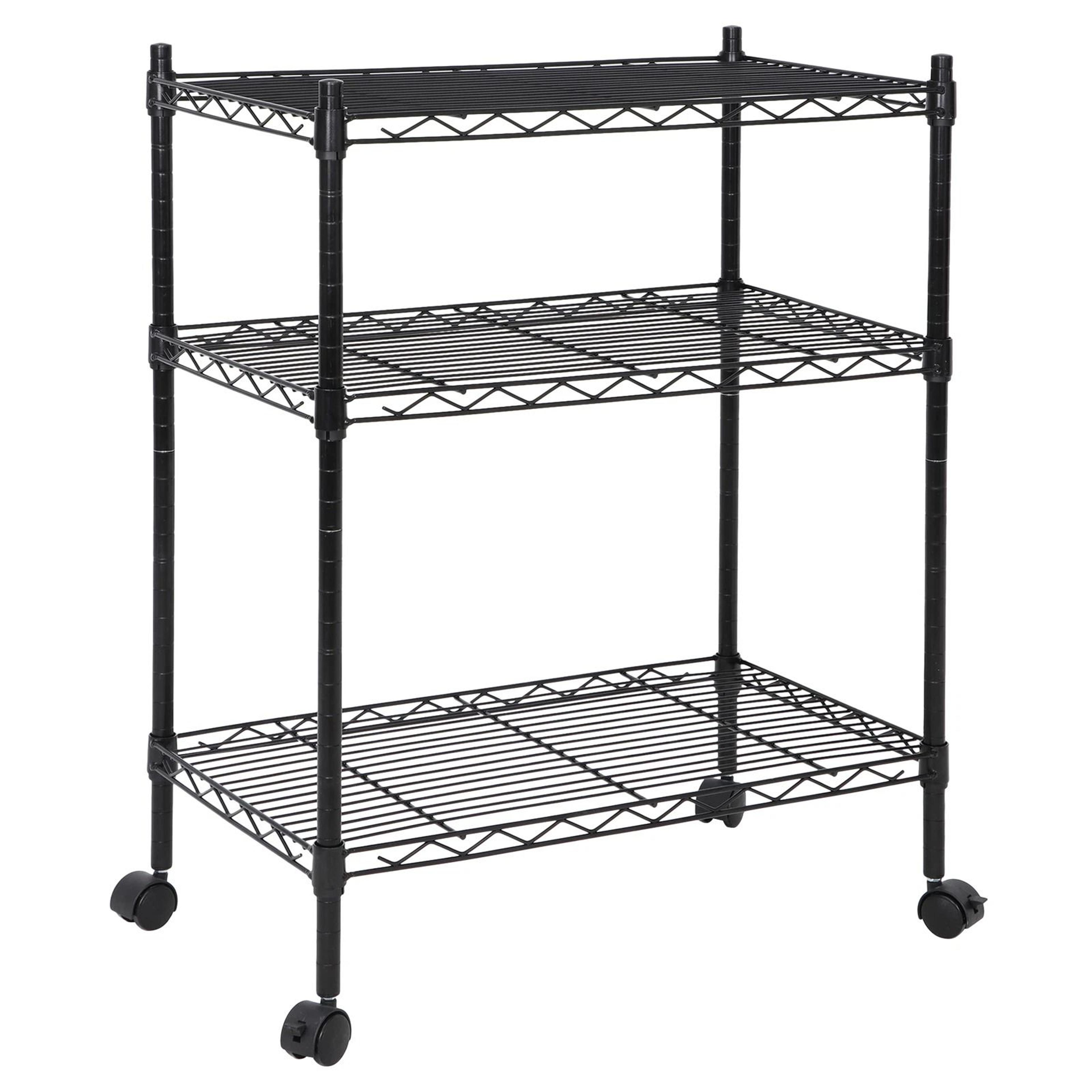 Metal Rack Shelves Shelf Storage Shelving Unit Adjustable Steel Wire Shelf 3Shelf Organization For  11