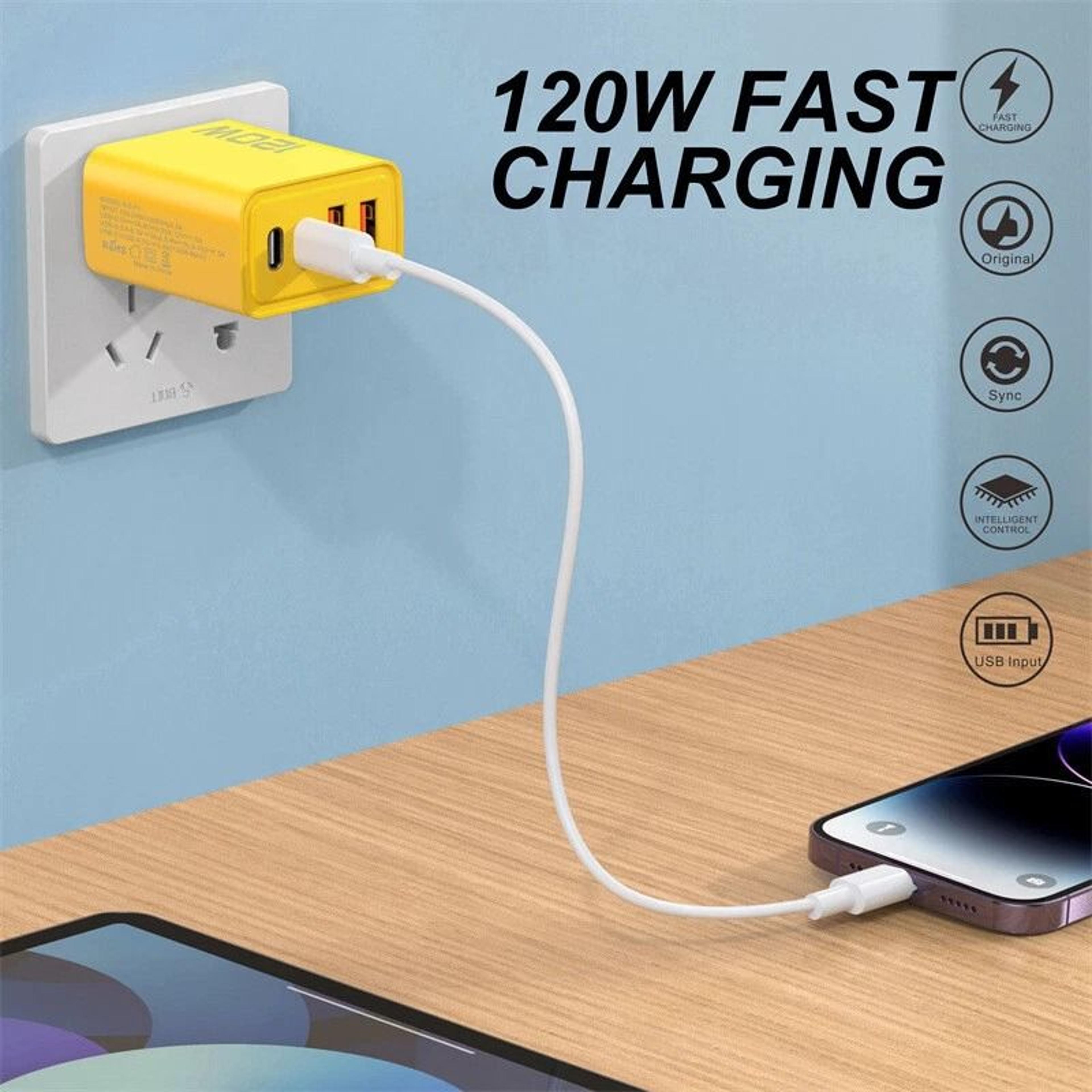 Wall Charger USB C Fast Port Charging Block For Cell Phones IPads Tablets Power Banks 5