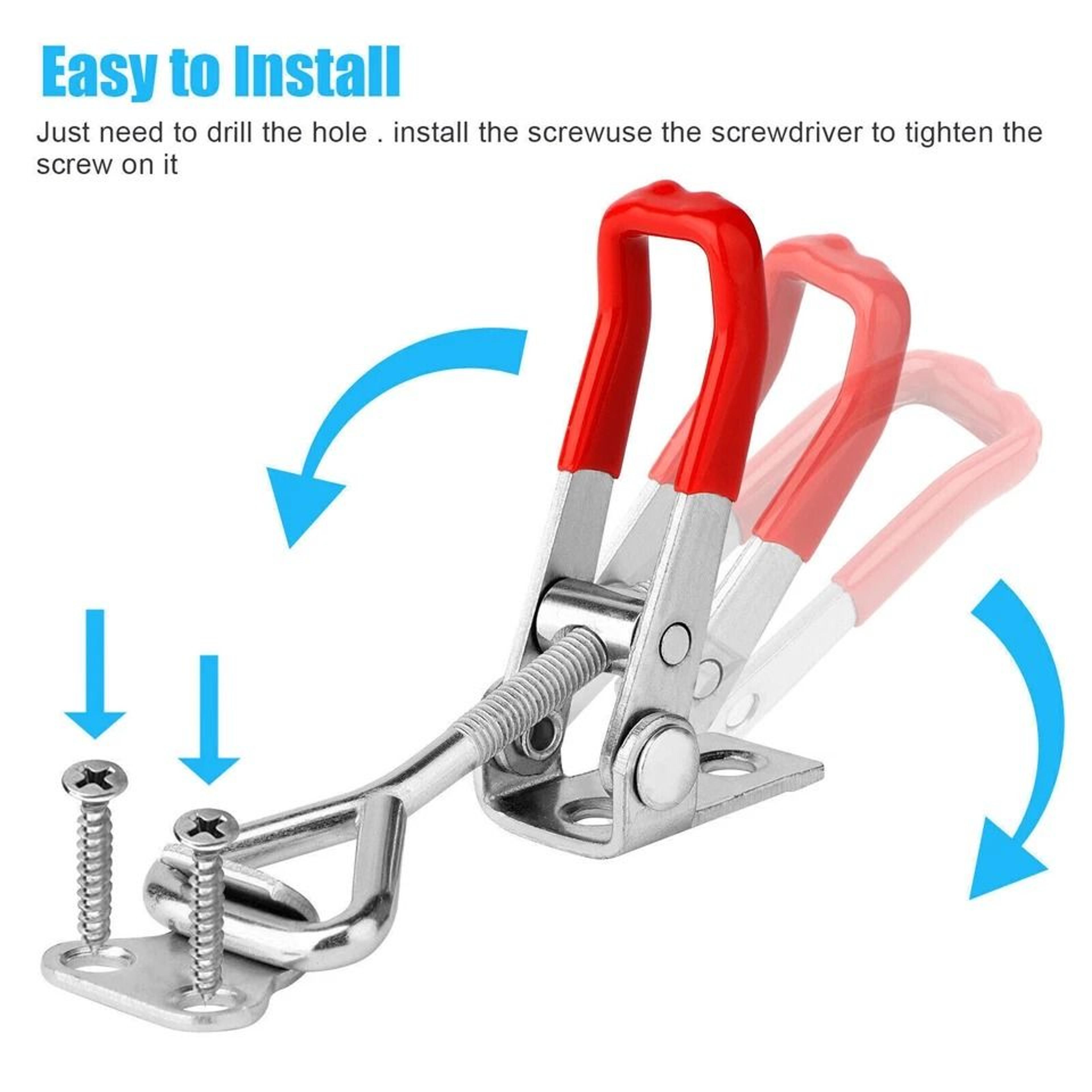 Lock Clamp For Boxes Case Heavy Duty Steel Toggle Latch Catches Load Capacity 1
