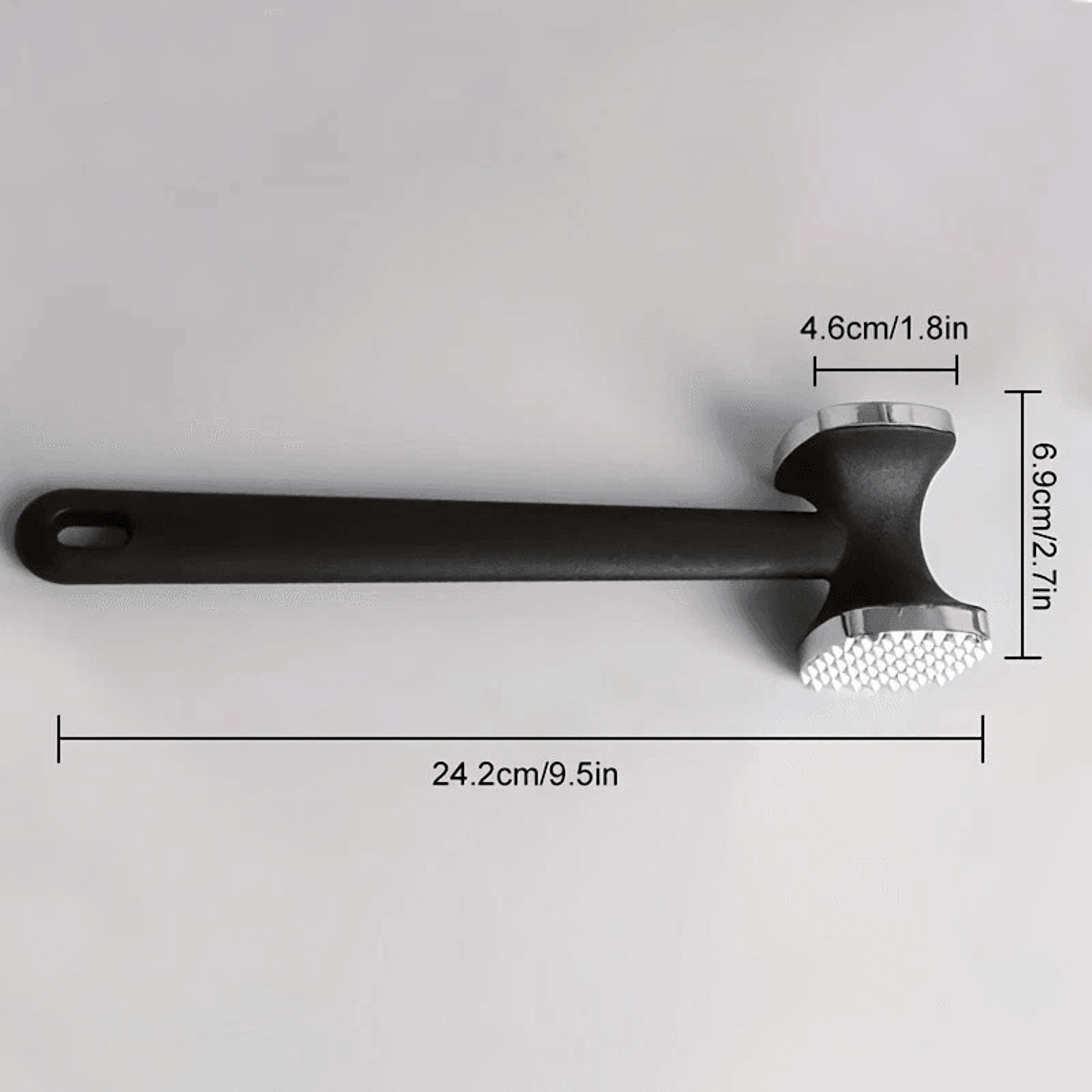 Stainless Steel Meat Tenderizer Hammer DualSided Steak Hammer For Even Cooking And Tenderizing Toug 9