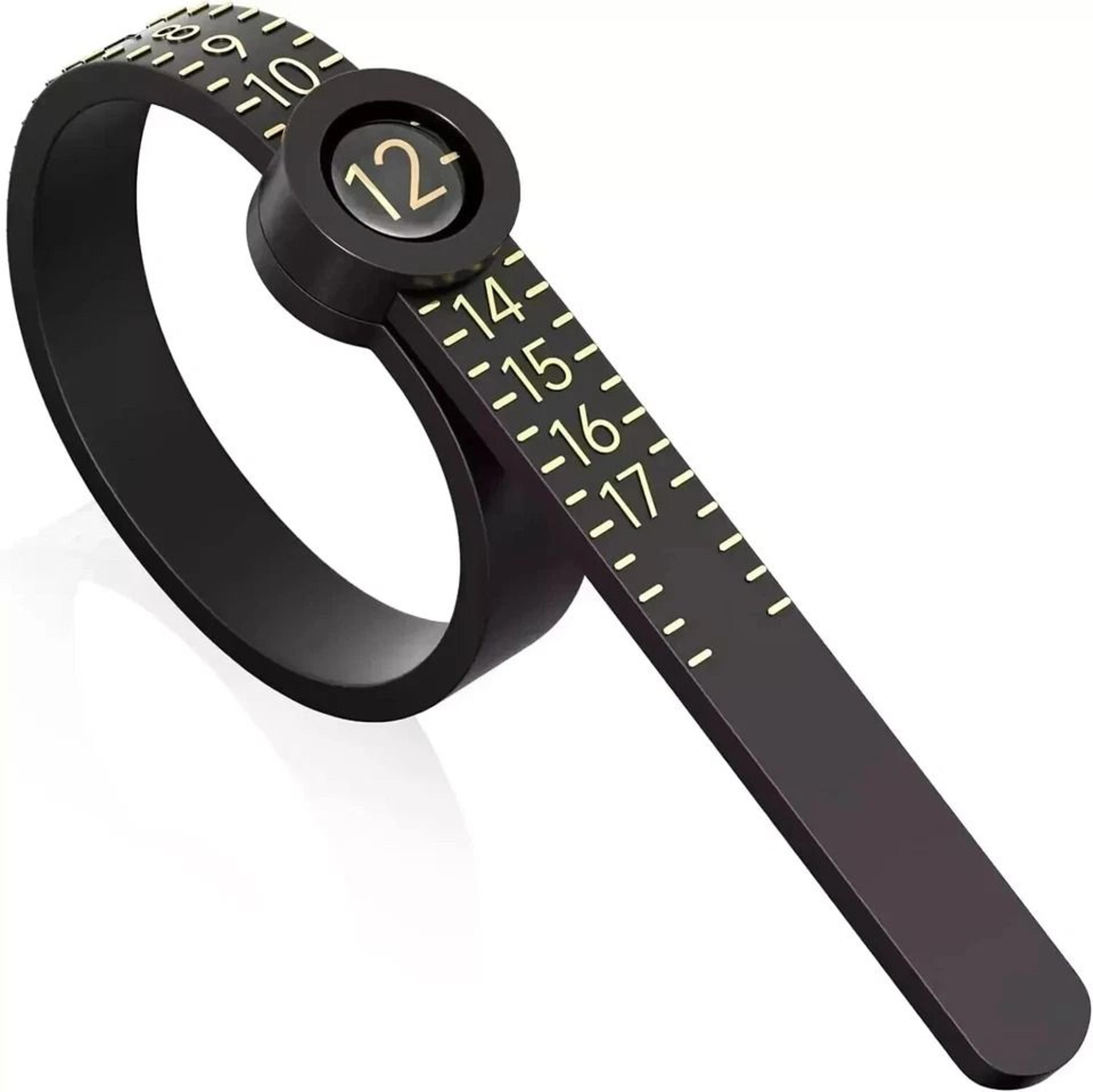 finger sizer tool of ring measuring gauge for women and men, wedding ring size, metal finger sizing