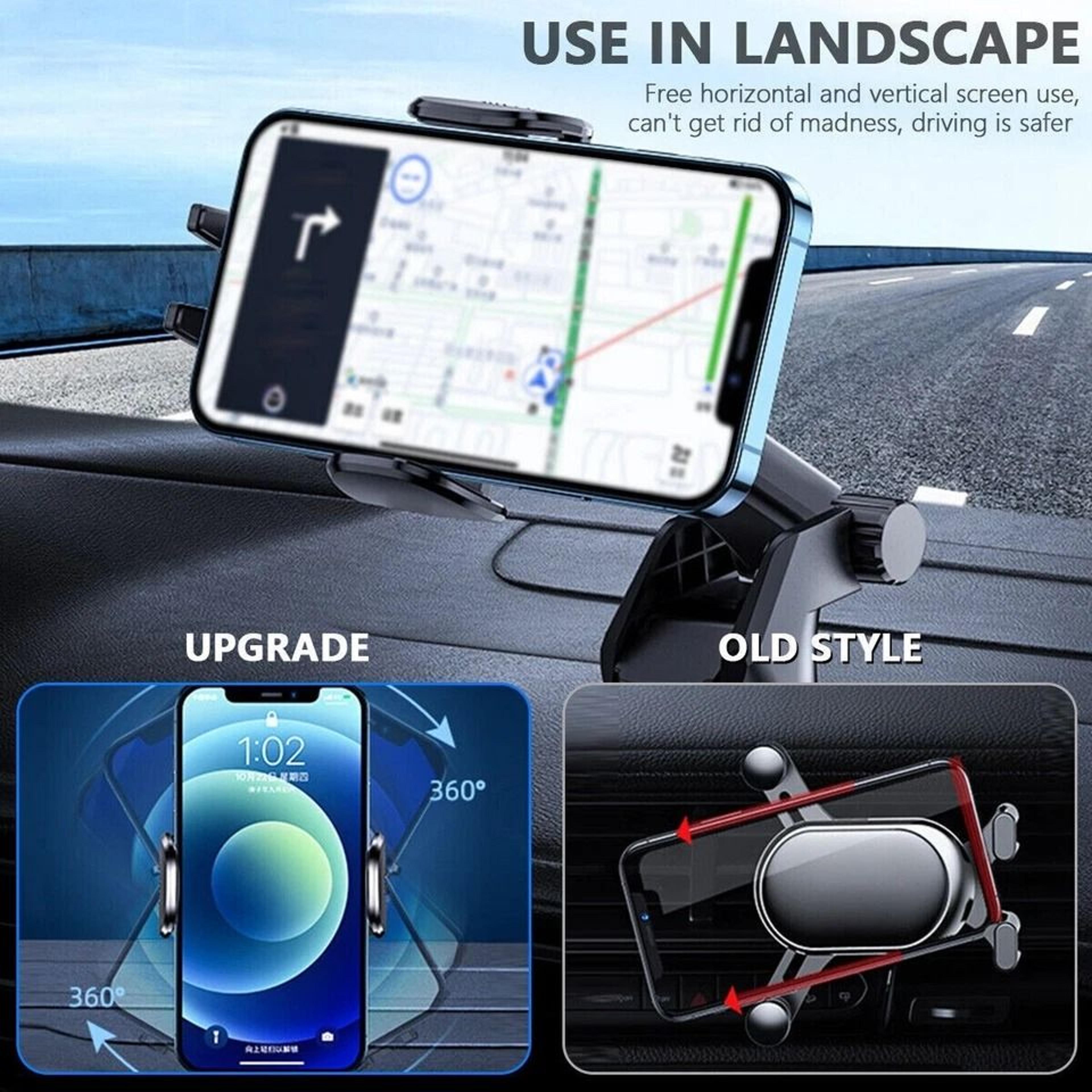 Universal Car Phone Holder Mount For IPhone And Samsung Galaxy Adjustable View HandsFree Car Mount 3