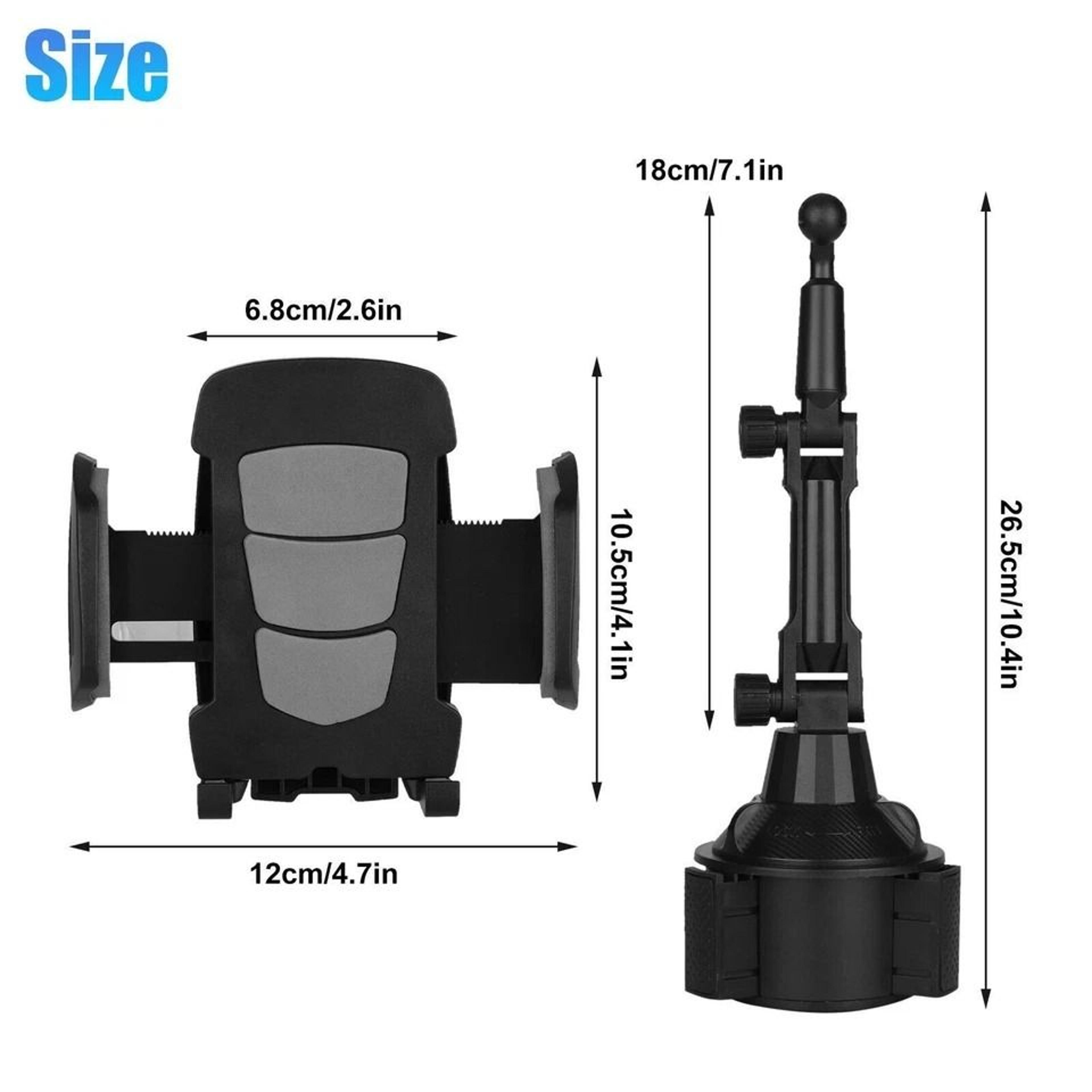 Adjustable Car Cup Stand Universal Phone Holder Cradle Upgraded Version For Cell Phones 6