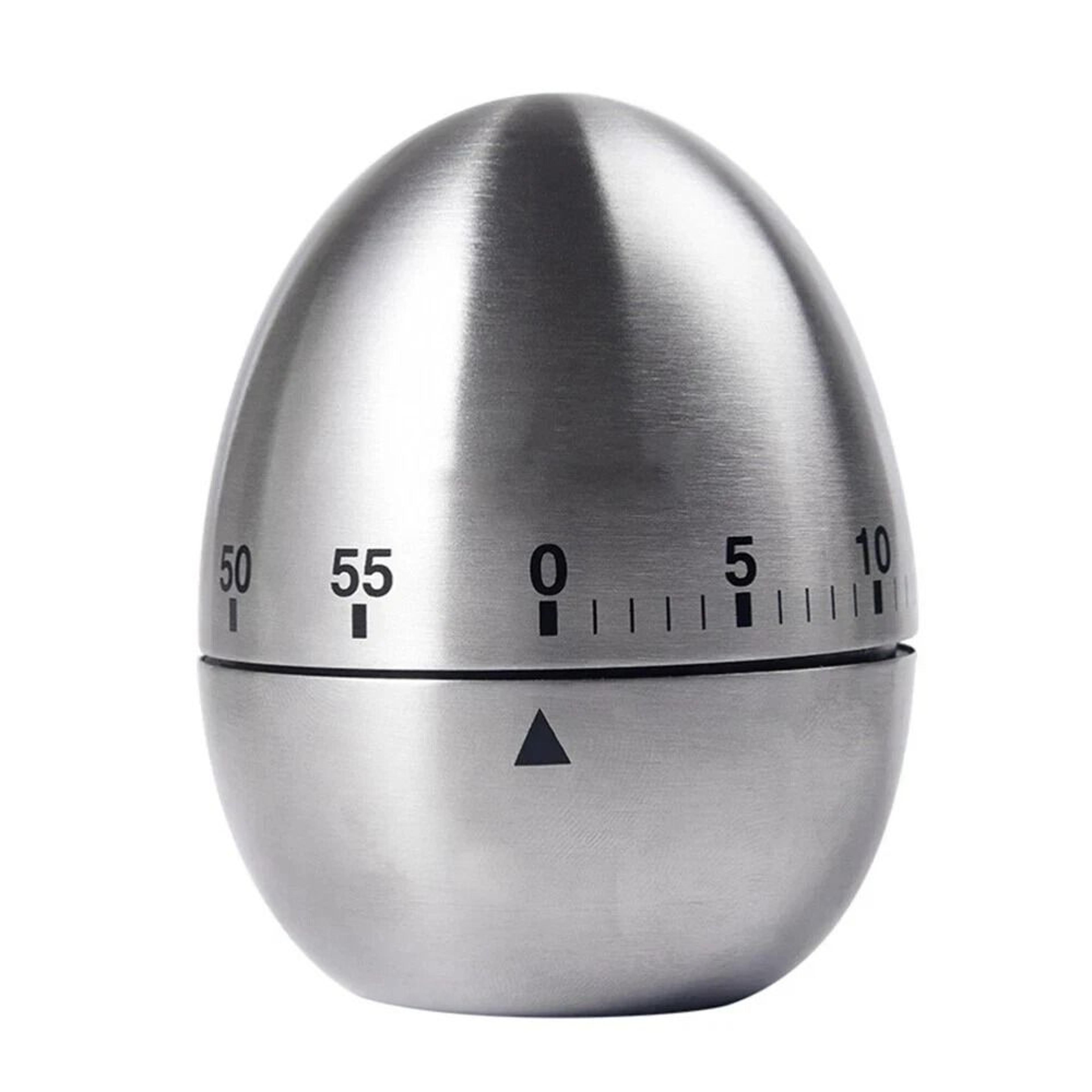 new stainless steel mechanical rotate timer, egg shape manual countdown timer, creative kitchen timer for cooking