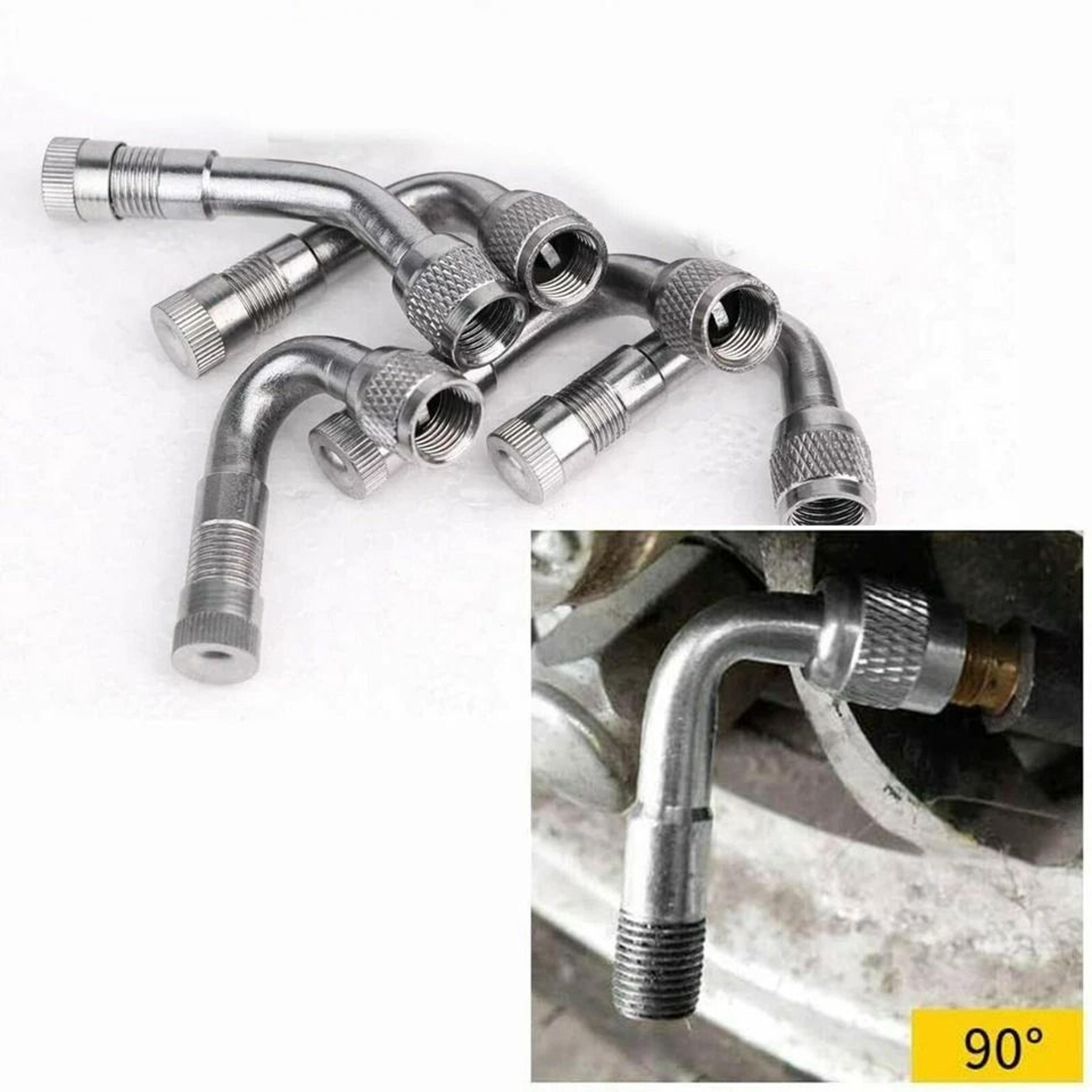 Angle Adaptor Air Tire Valve Extension Degree Motorcycle And Car Stem Extender Durable With Metal D