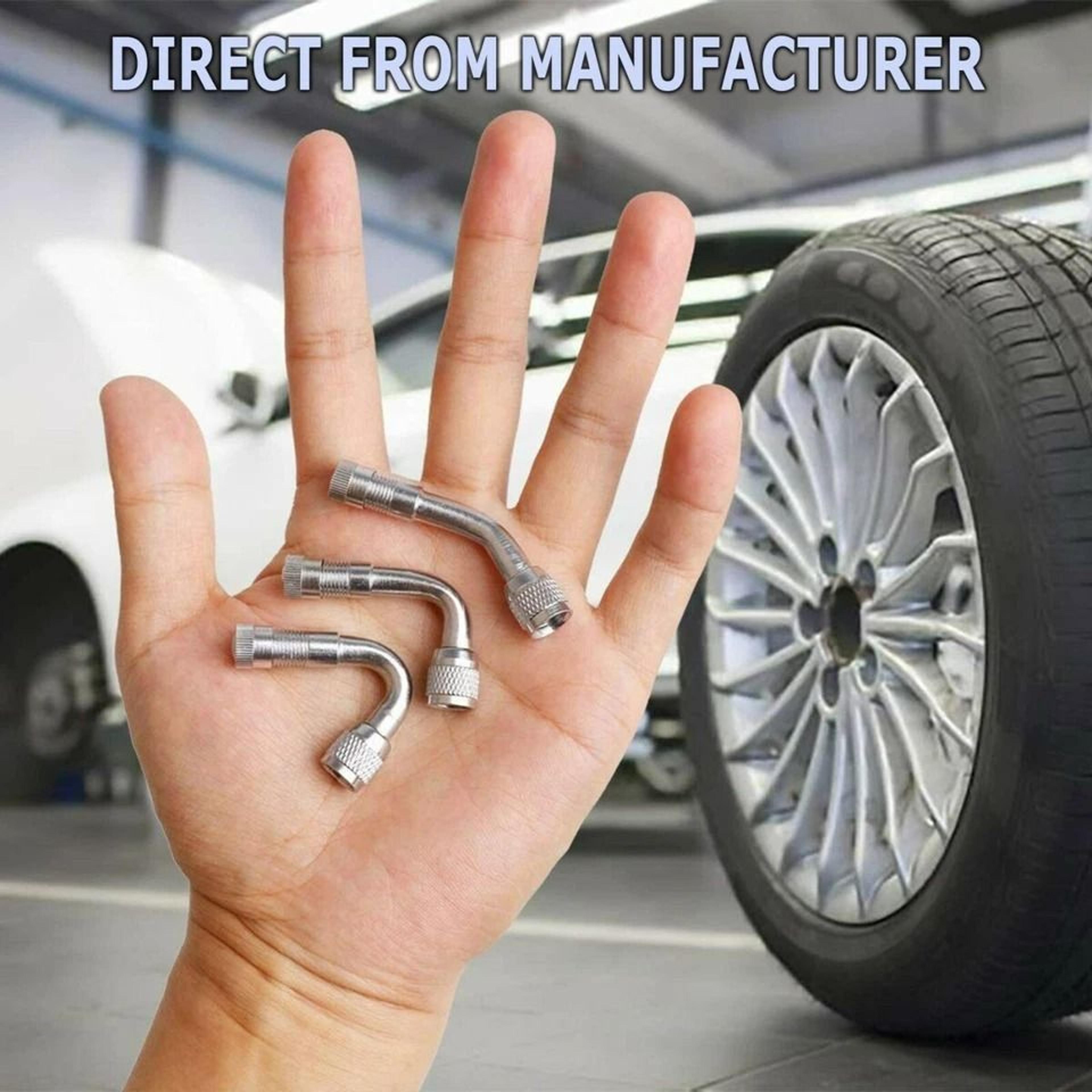 Angle Adaptor Air Tire Valve Extension Degree Motorcycle And Car Stem Extender Durable With Metal D