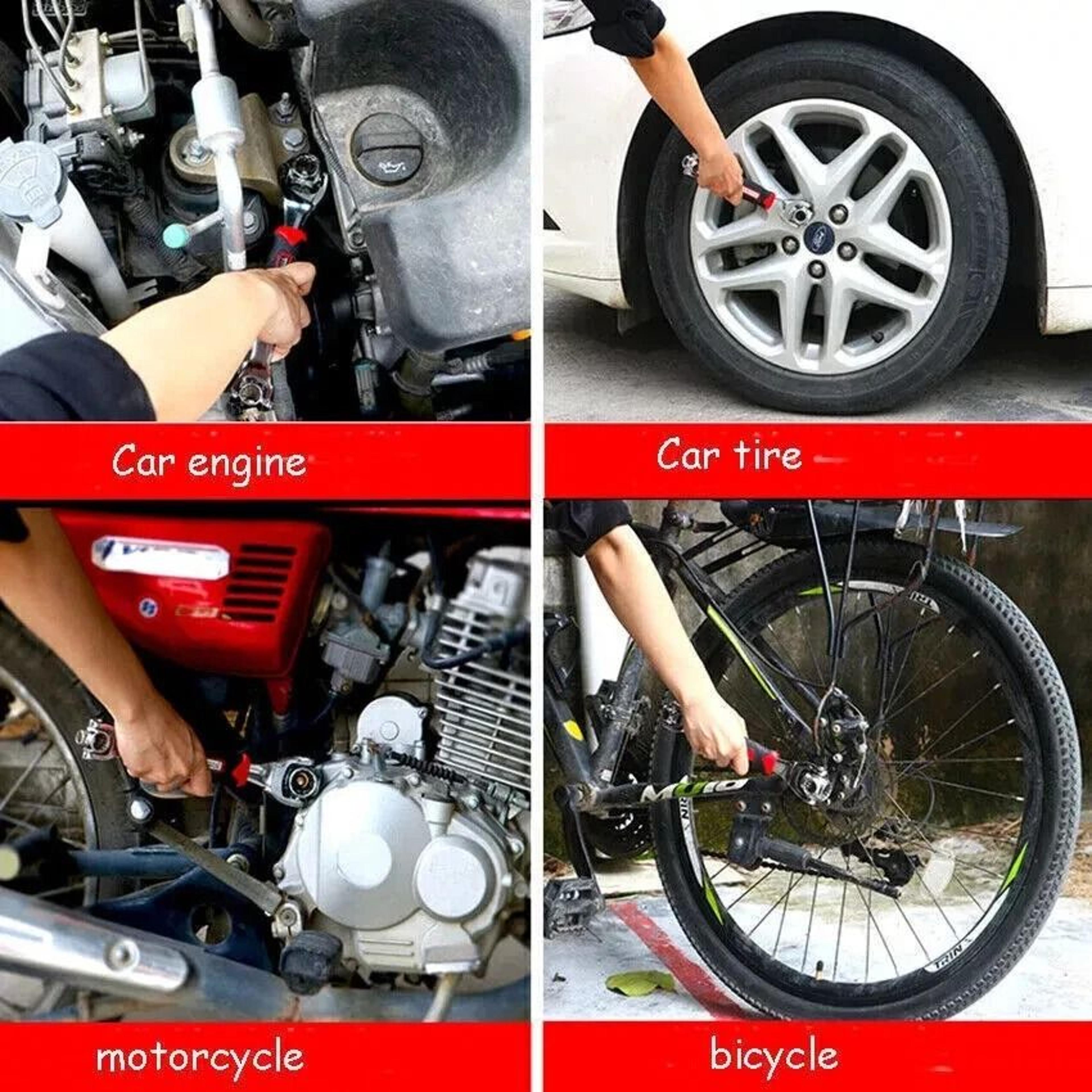MultiFunction Universal Wrench Adjustable Tiger Spanners Chrome Vanadium Rotation Tool For Nuts 1