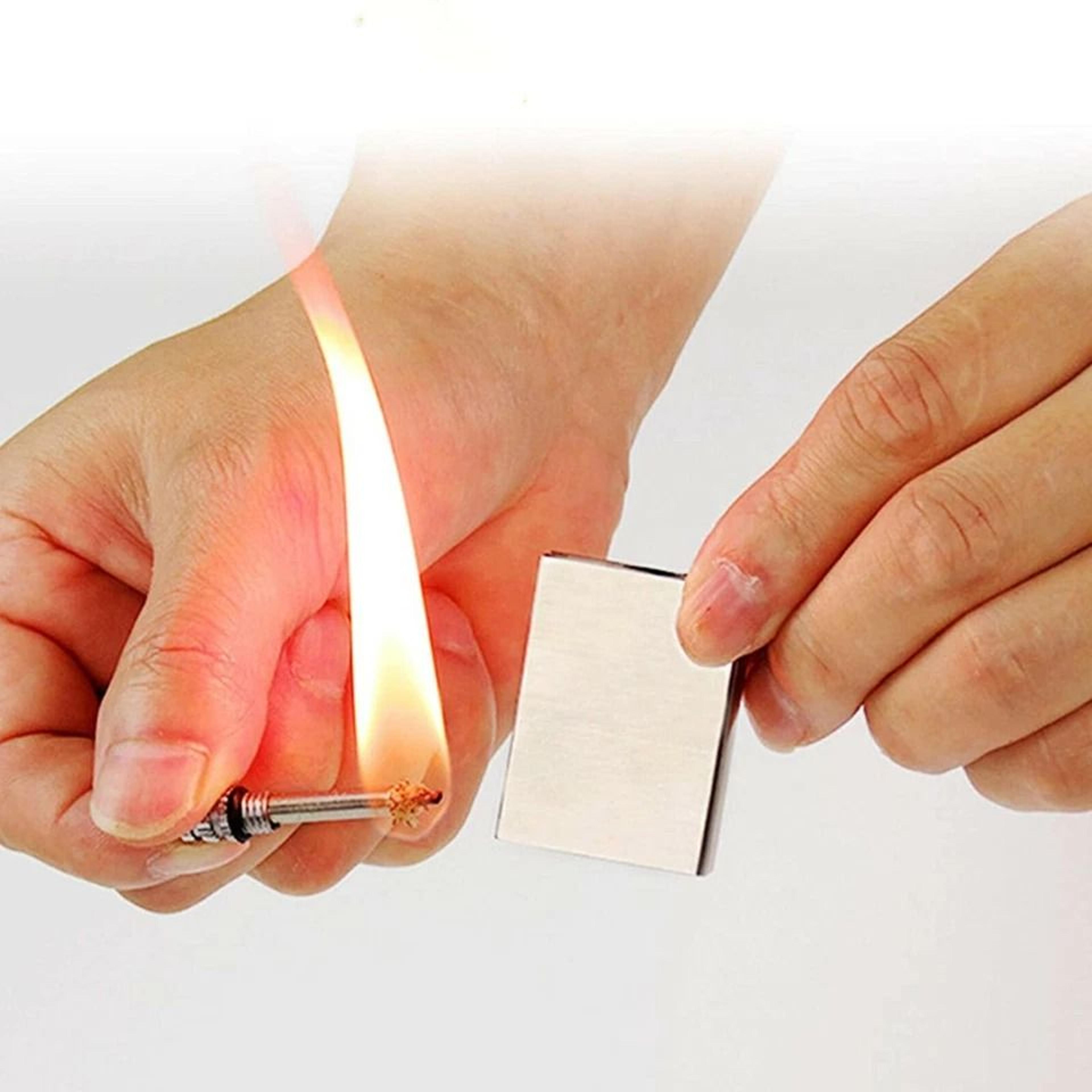 Waterproof Lighter Flint Magnesium Fire Starter Emergency Refill For Survival Camp Use Compact And  1