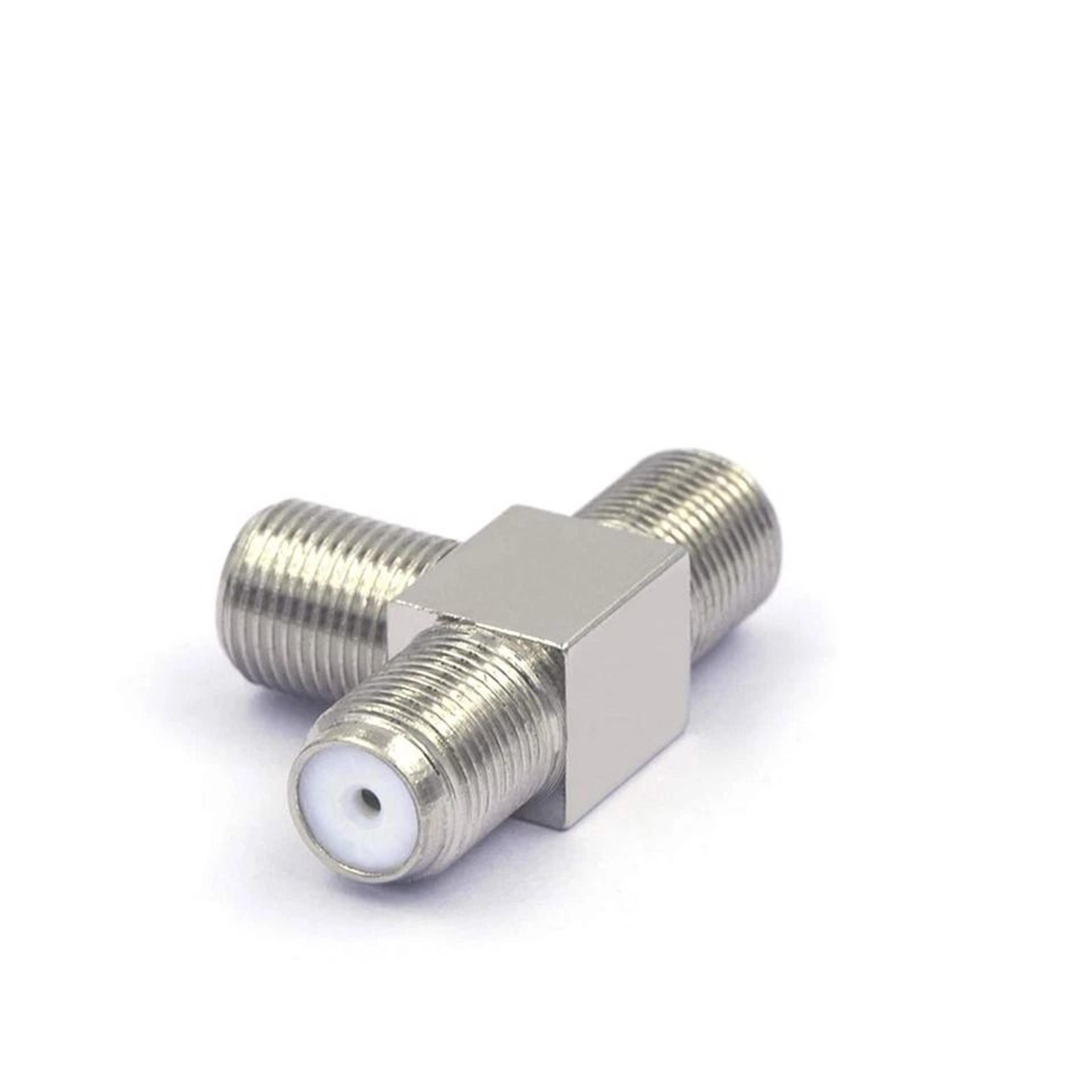 TV RF Coaxial Coax Adapter F Type Connector Triple Way Splitter Way Coax Splitter For Cable TV Sate 1
