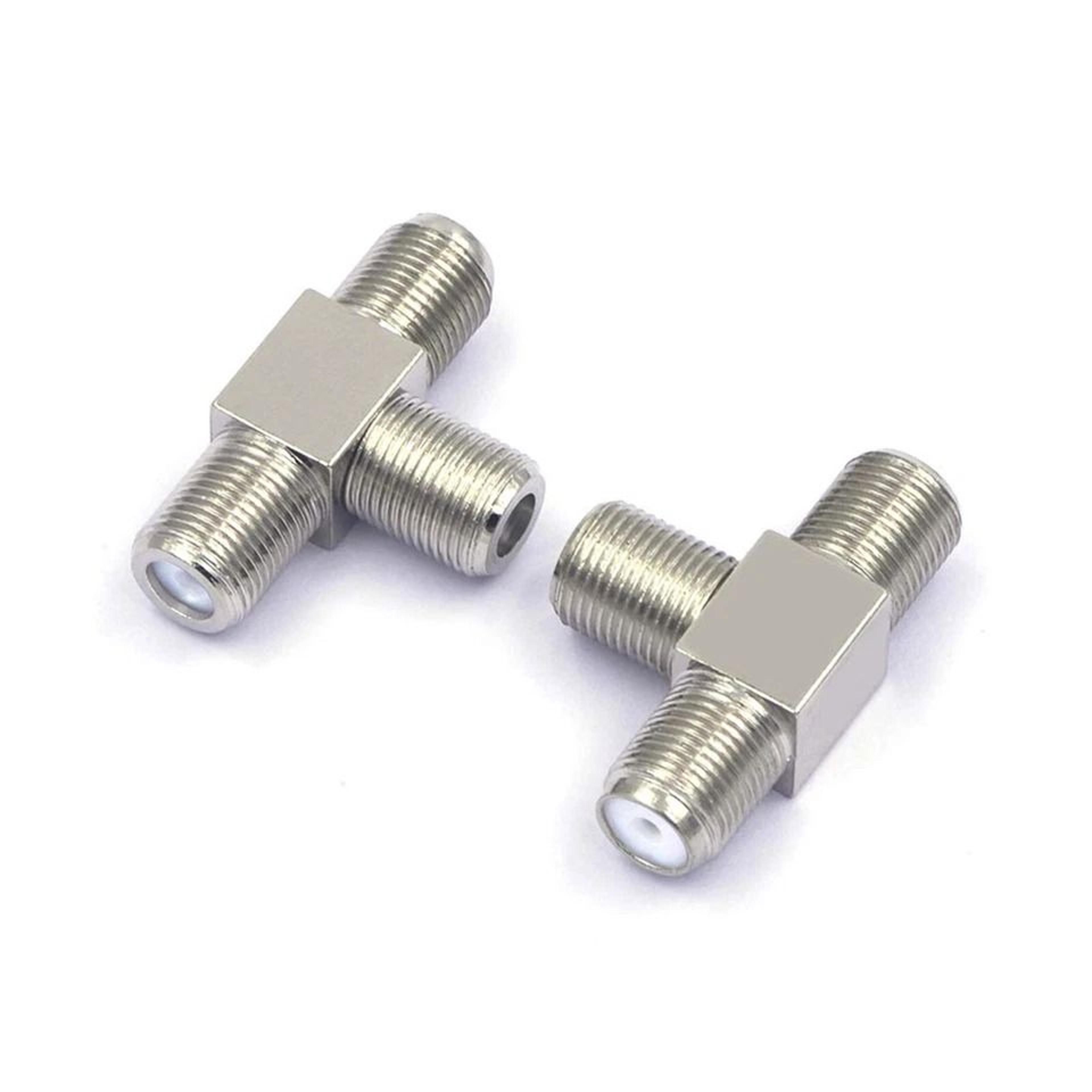 TV RF Coaxial Coax Adapter F Type Connector Triple Way Splitter Way Coax Splitter For Cable TV Sate 2