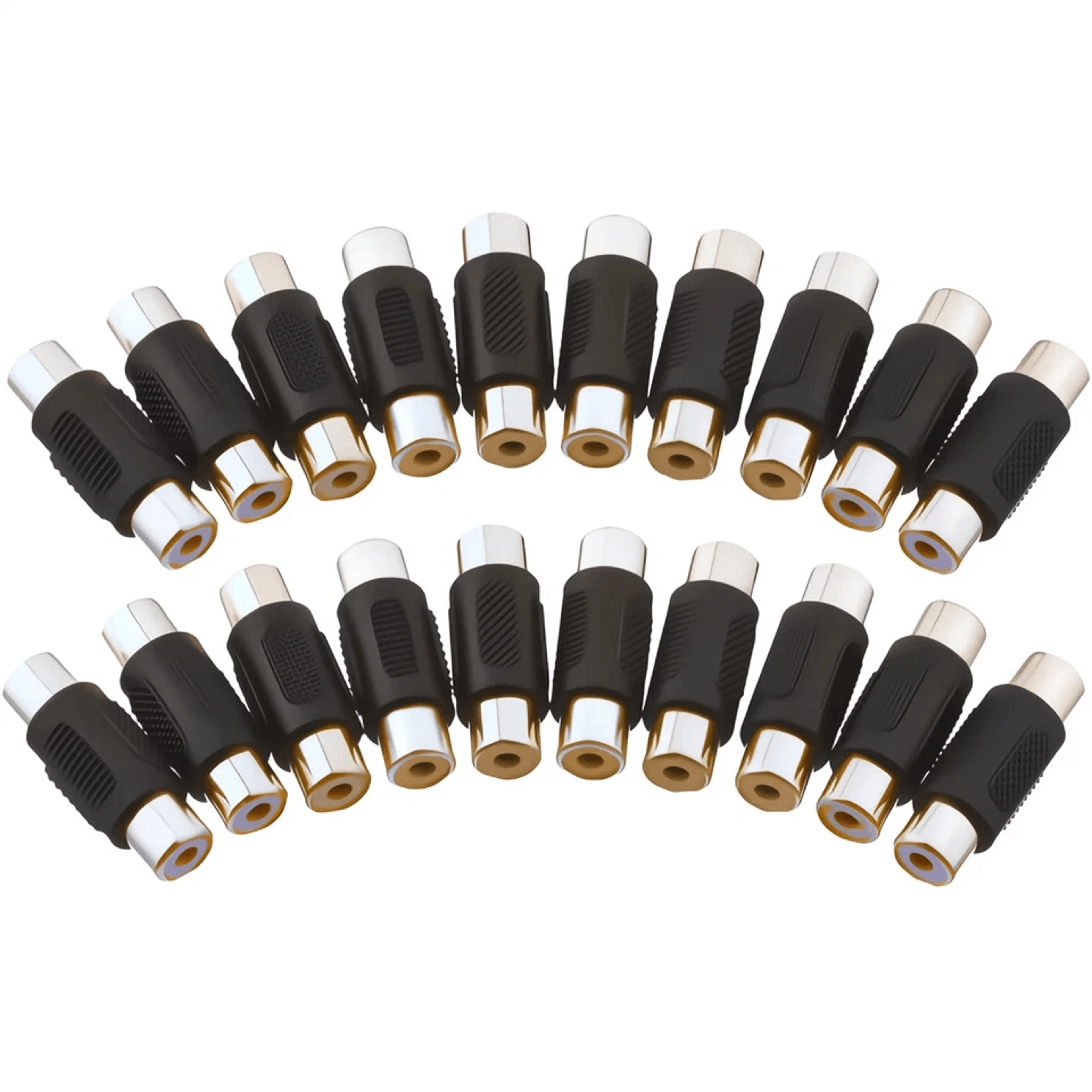 av rca female to female jack coupler adapter connector, rca/phono coupler for audio/video extensiom
