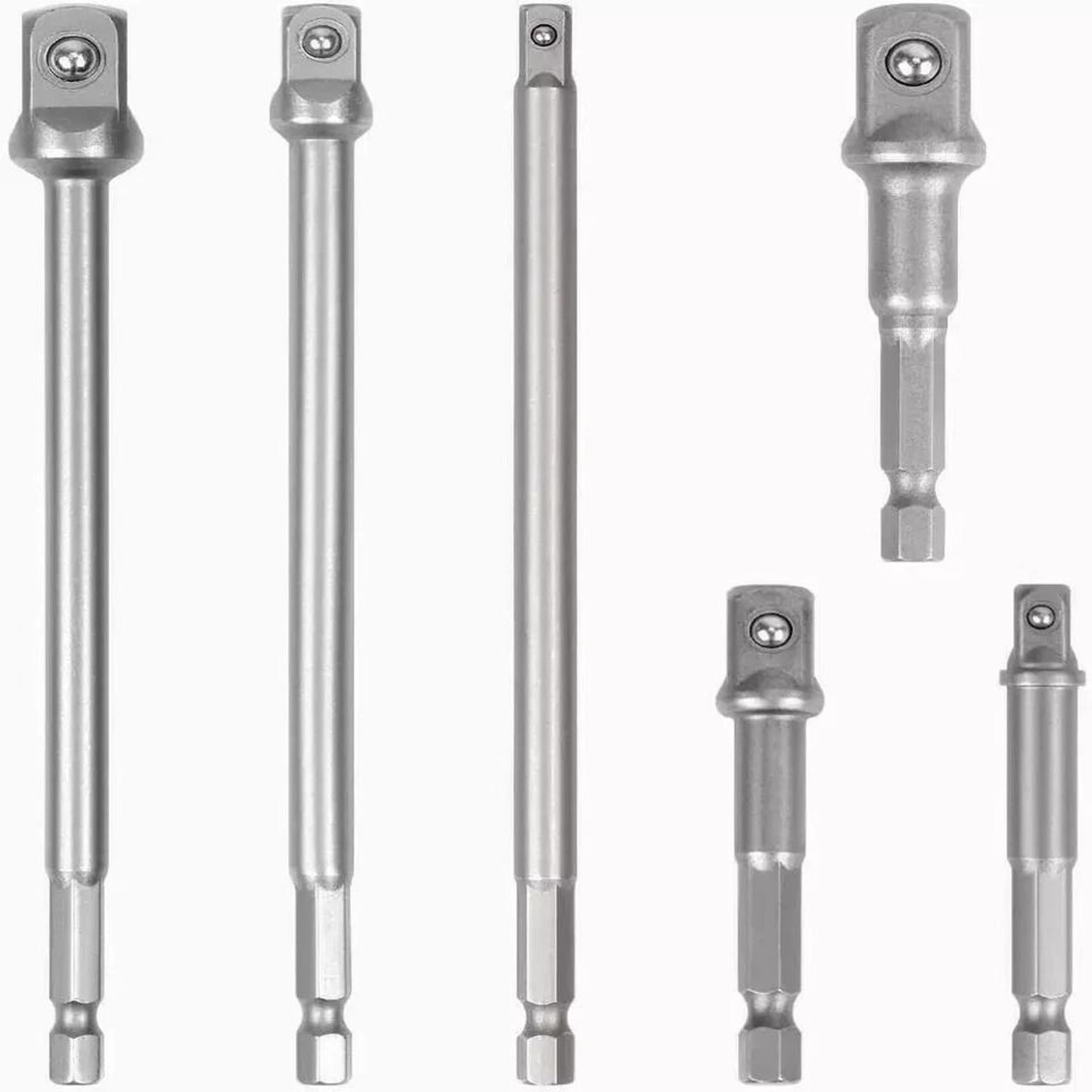 hex shank socket adapter set, impact grade, durable drive tools for diy