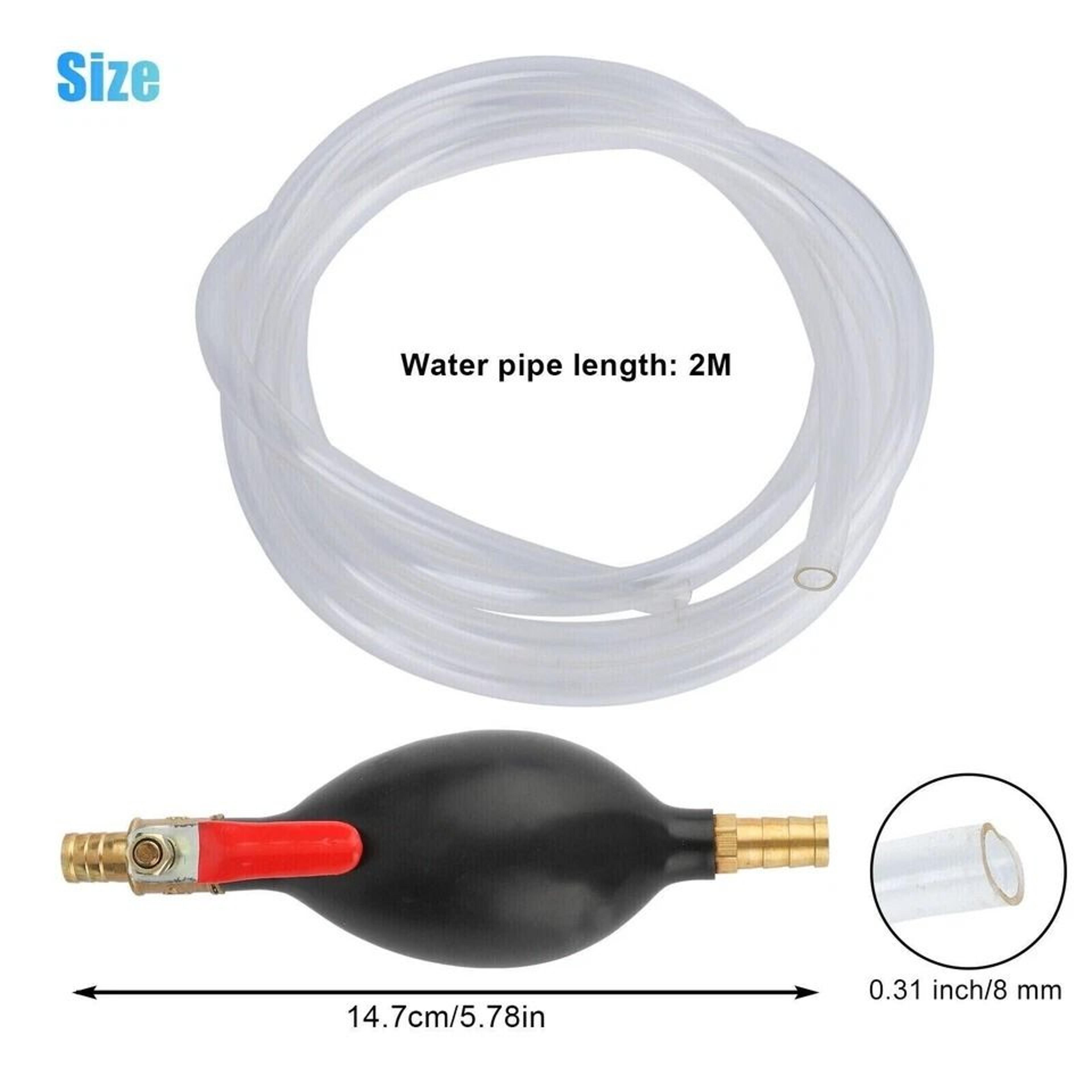 Hand Pump For Gasoline Diesel Oil Water Transfer Gas Transfer Siphon Pump Siphon Hose For Mowers La