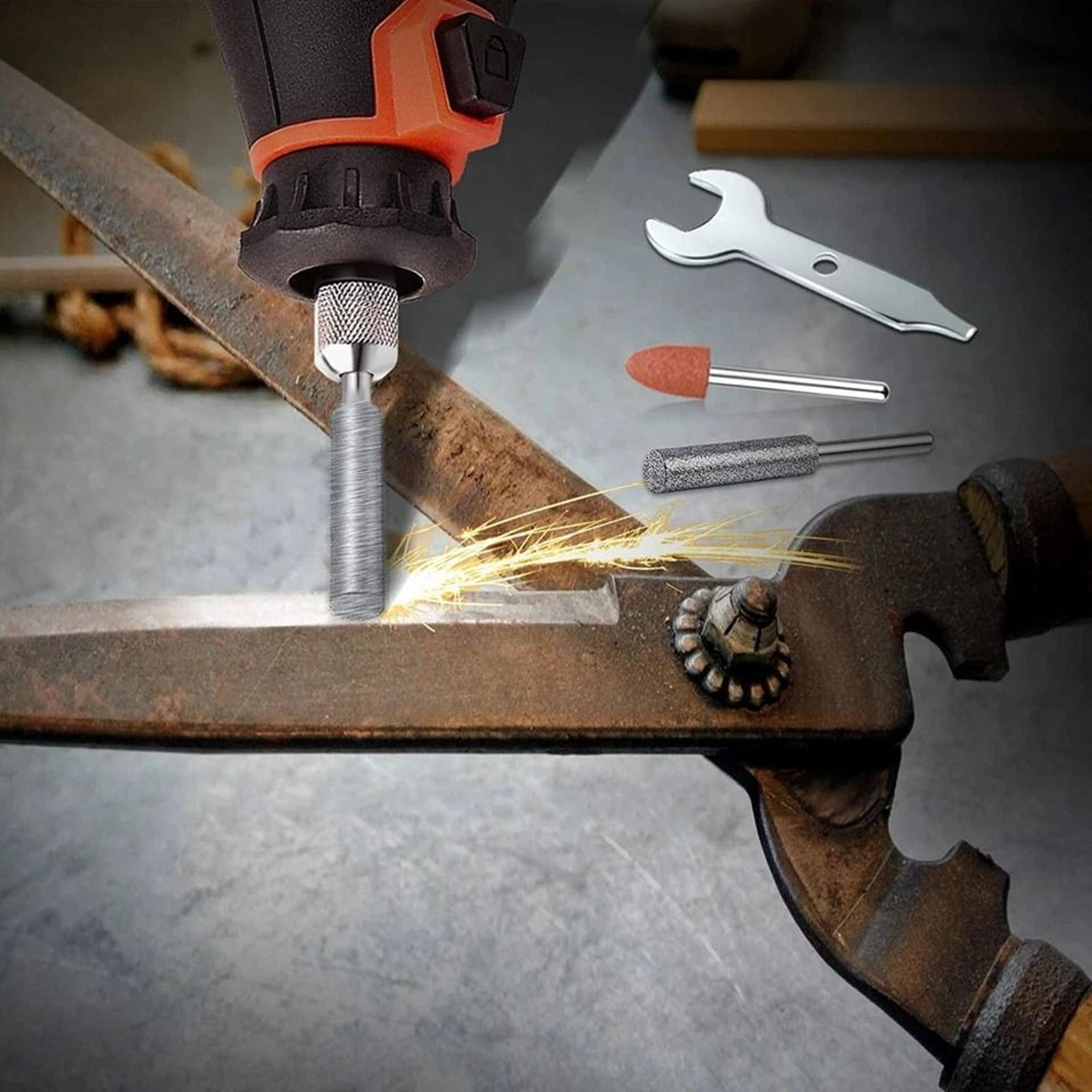 Electric Grinder Chainsaw Sharpener Grinder File Tool Attachment Forged Steel Sharpening Accessory  5