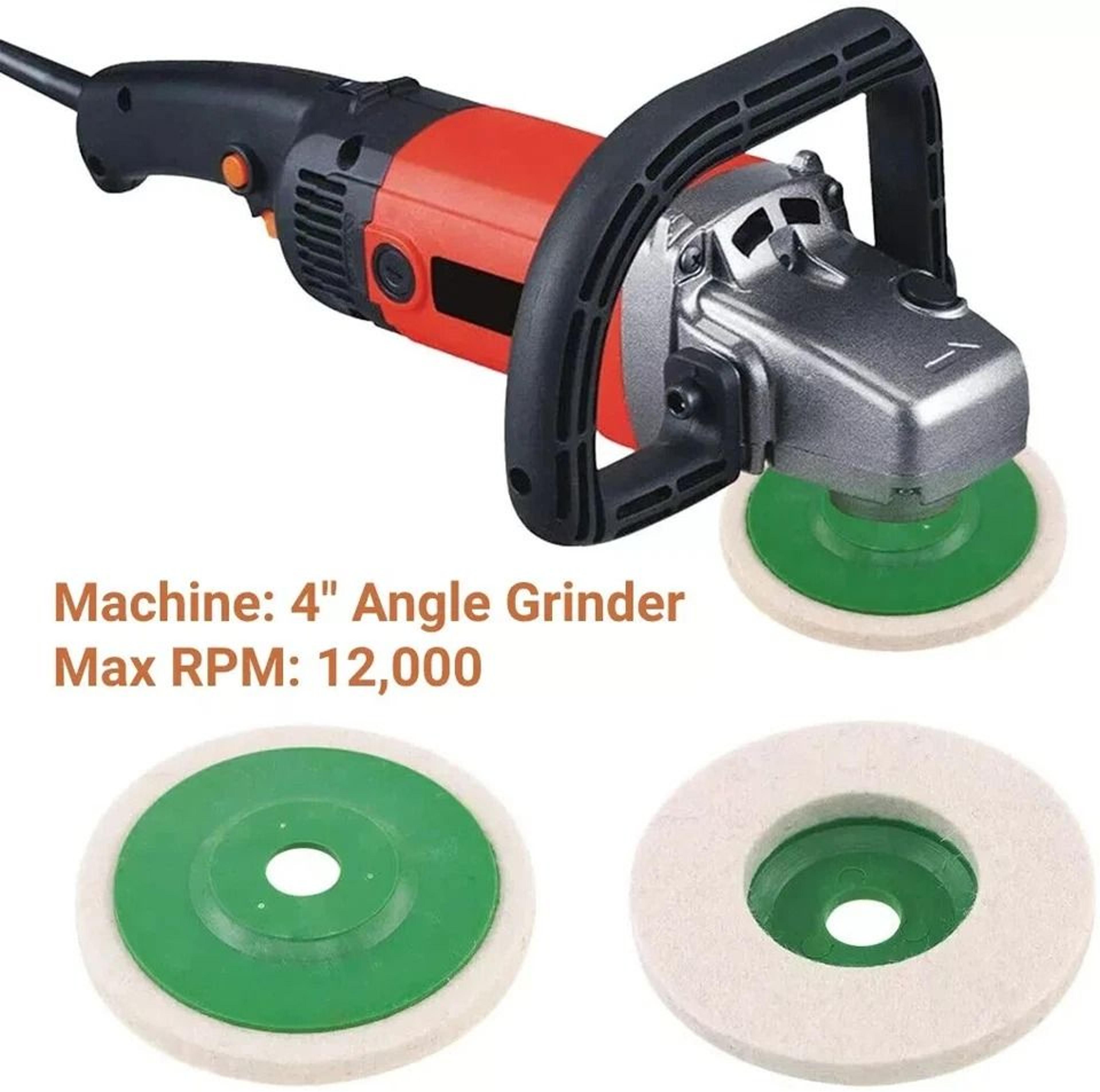 Dense Fine Wool Polishing Discs Buffing Pads For Angle Grinder Finishing Wheel With High Strength P 4