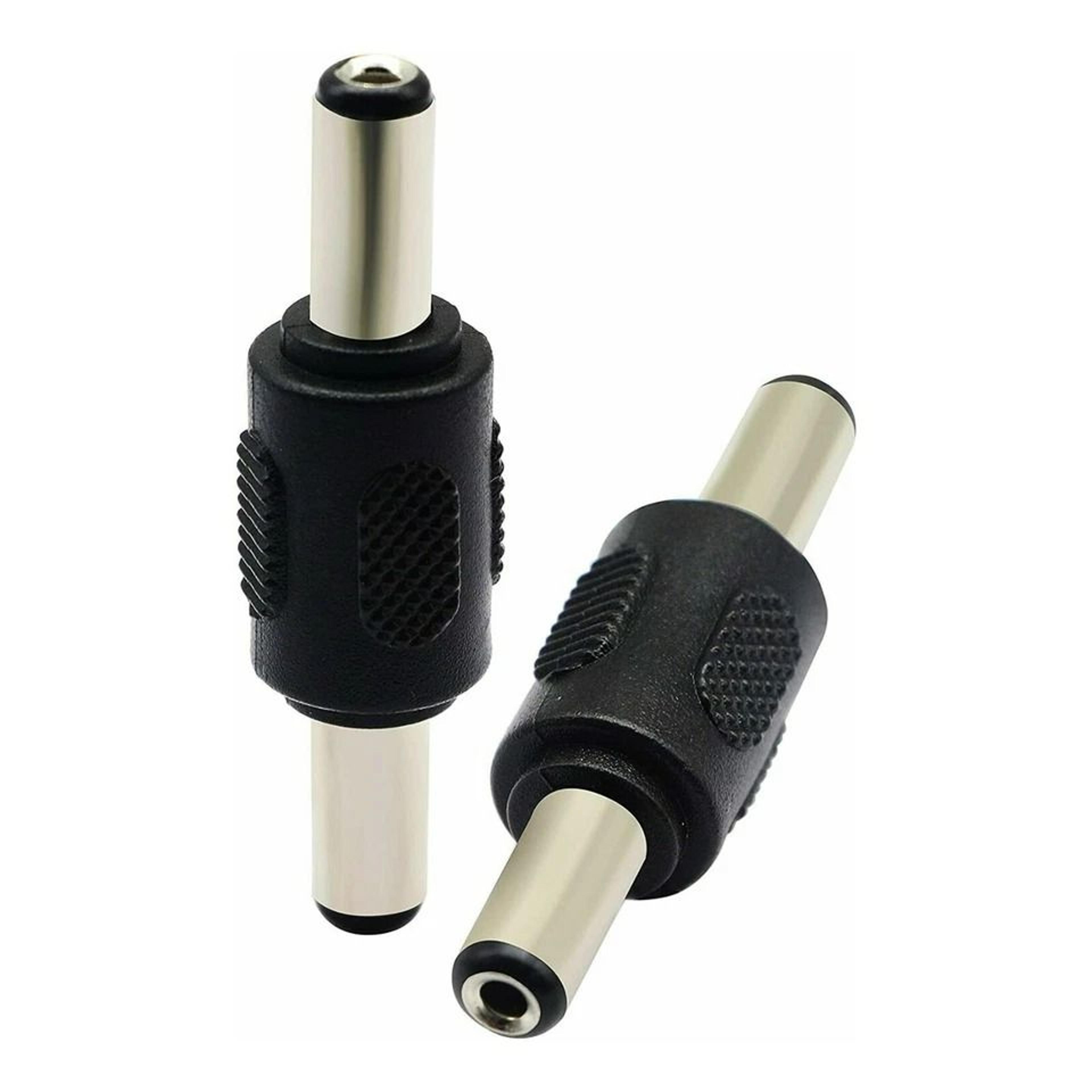 male to male dc coupler, barrel jack power connector for cctv, led lights, dvrs