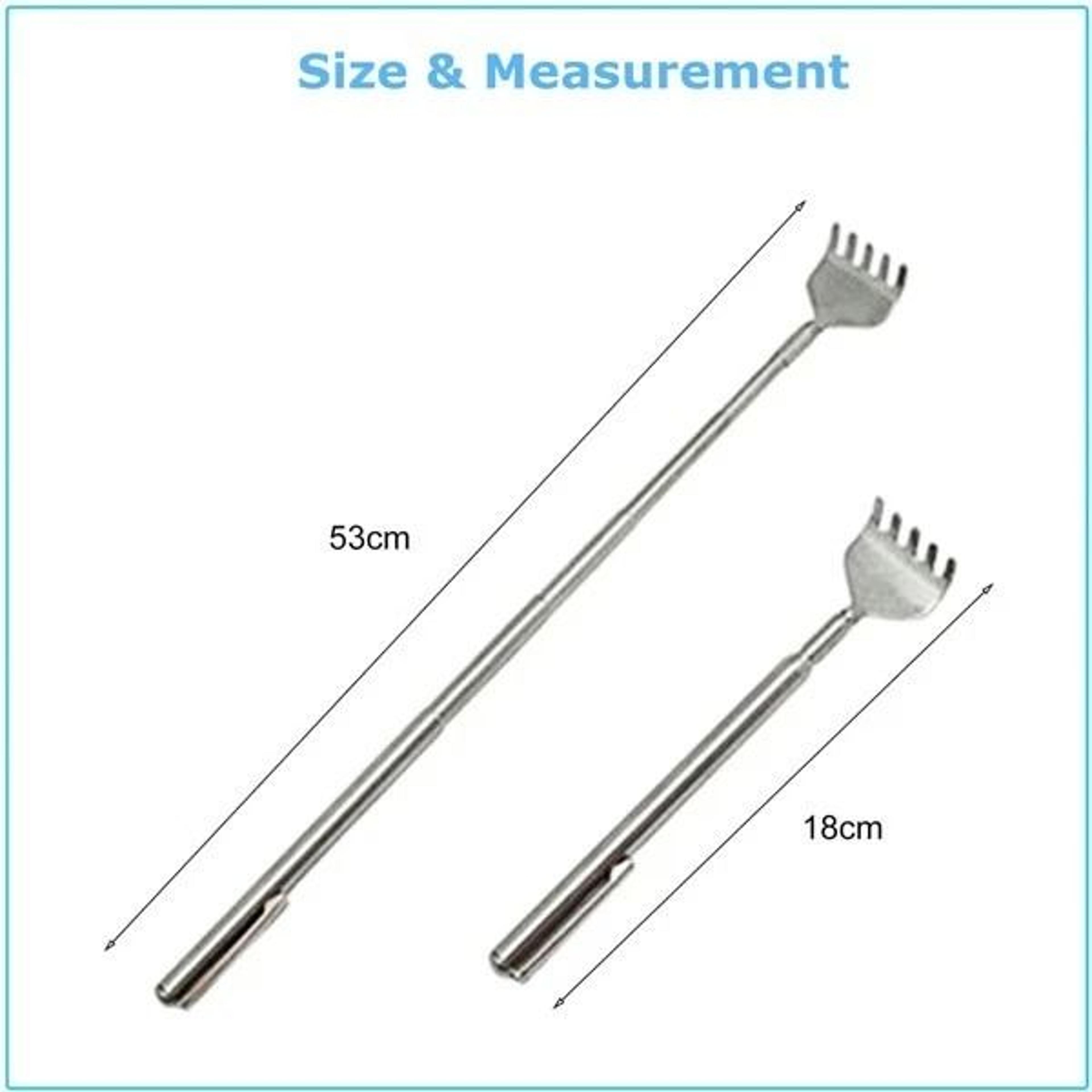 Portable Telescopic Back Scratcher Stainless Steel Extendable Claw Massager Handy Metal Scratch Too 2