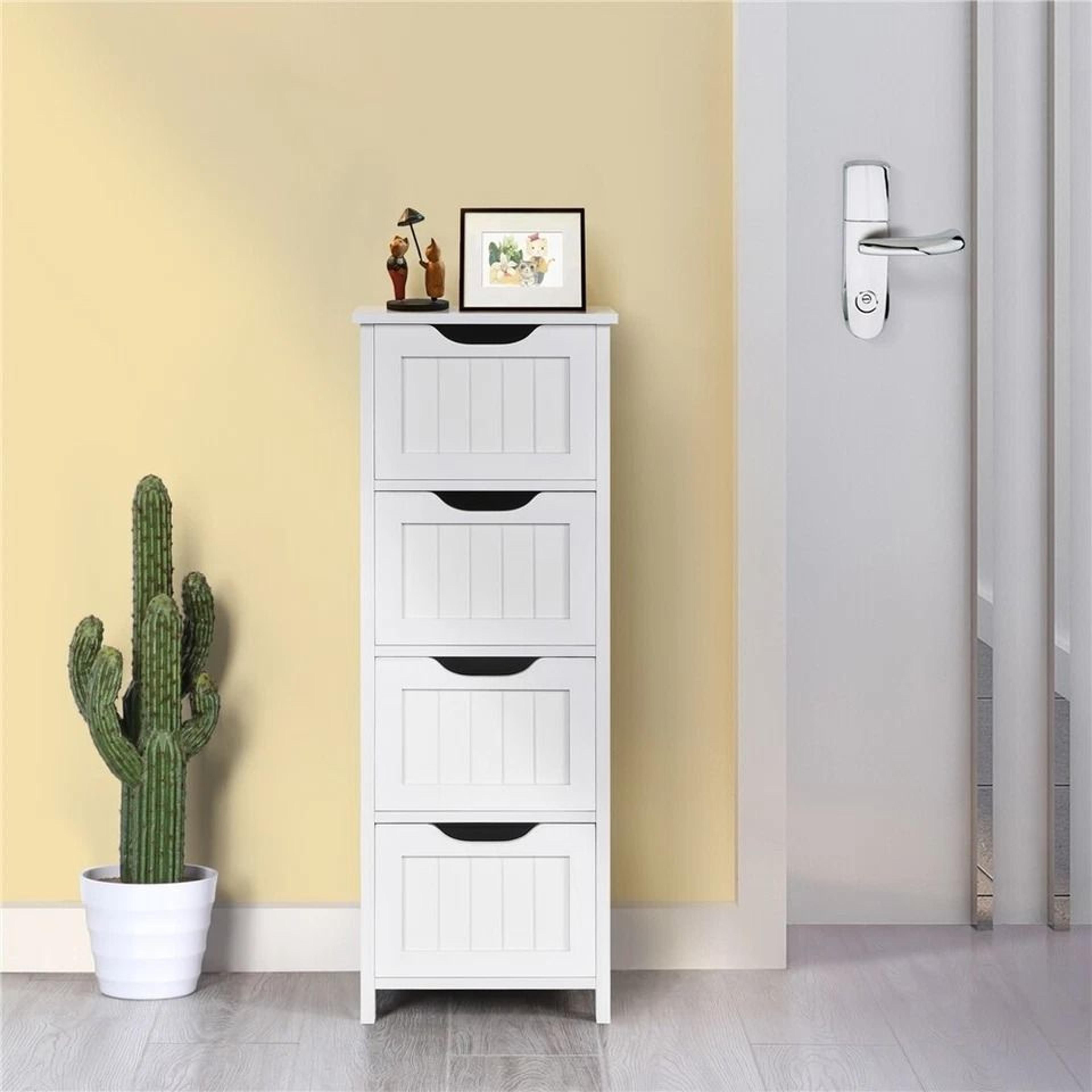 Free Standing Bathroom Floor Cabinet Storage Organizer With Drawers Multifunctional Cabinet For Hom 10