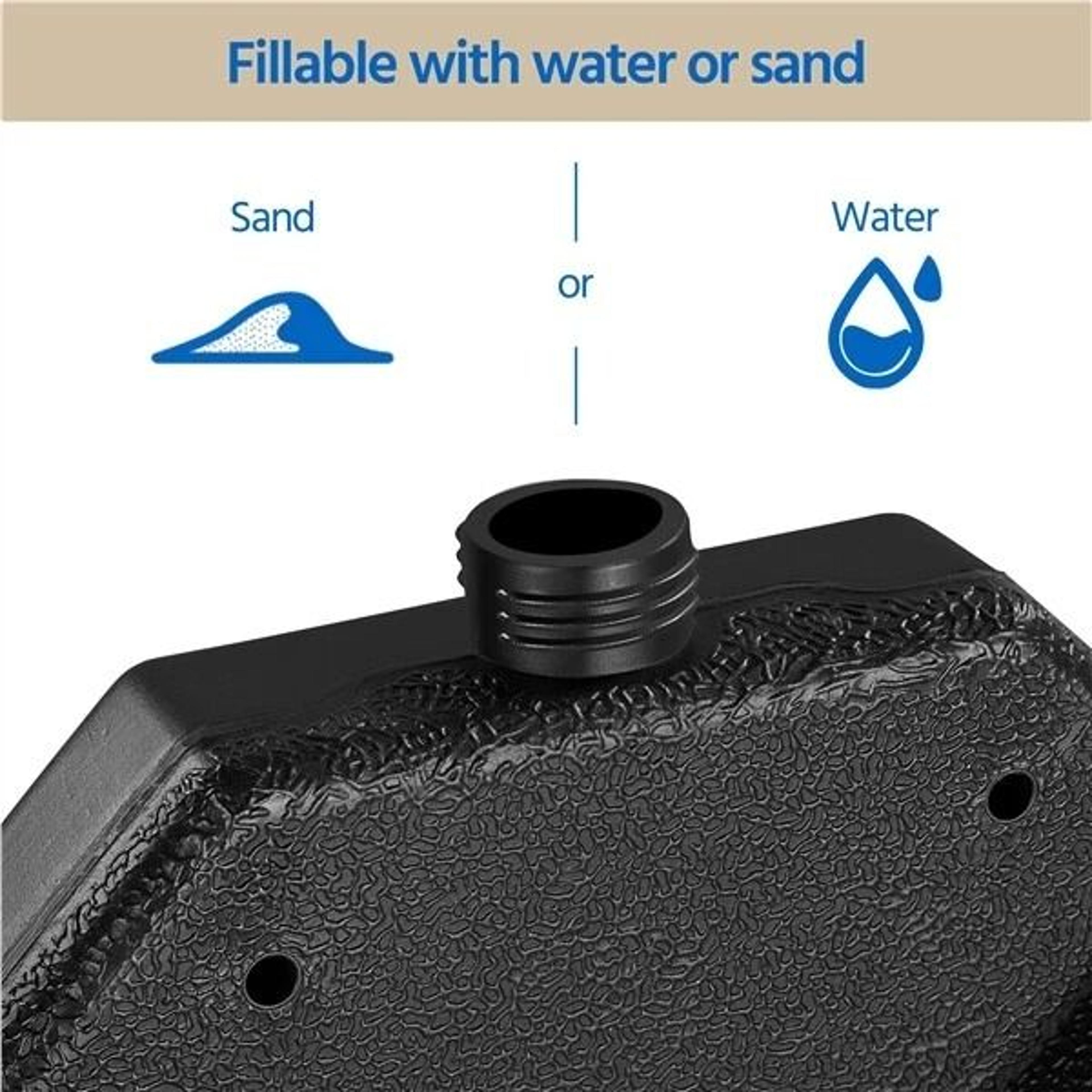 Heavy Duty Outdoor Umbrella Base Stand Square Shaped Cantilever Offset Umbrella Stand For Patio Gar 6