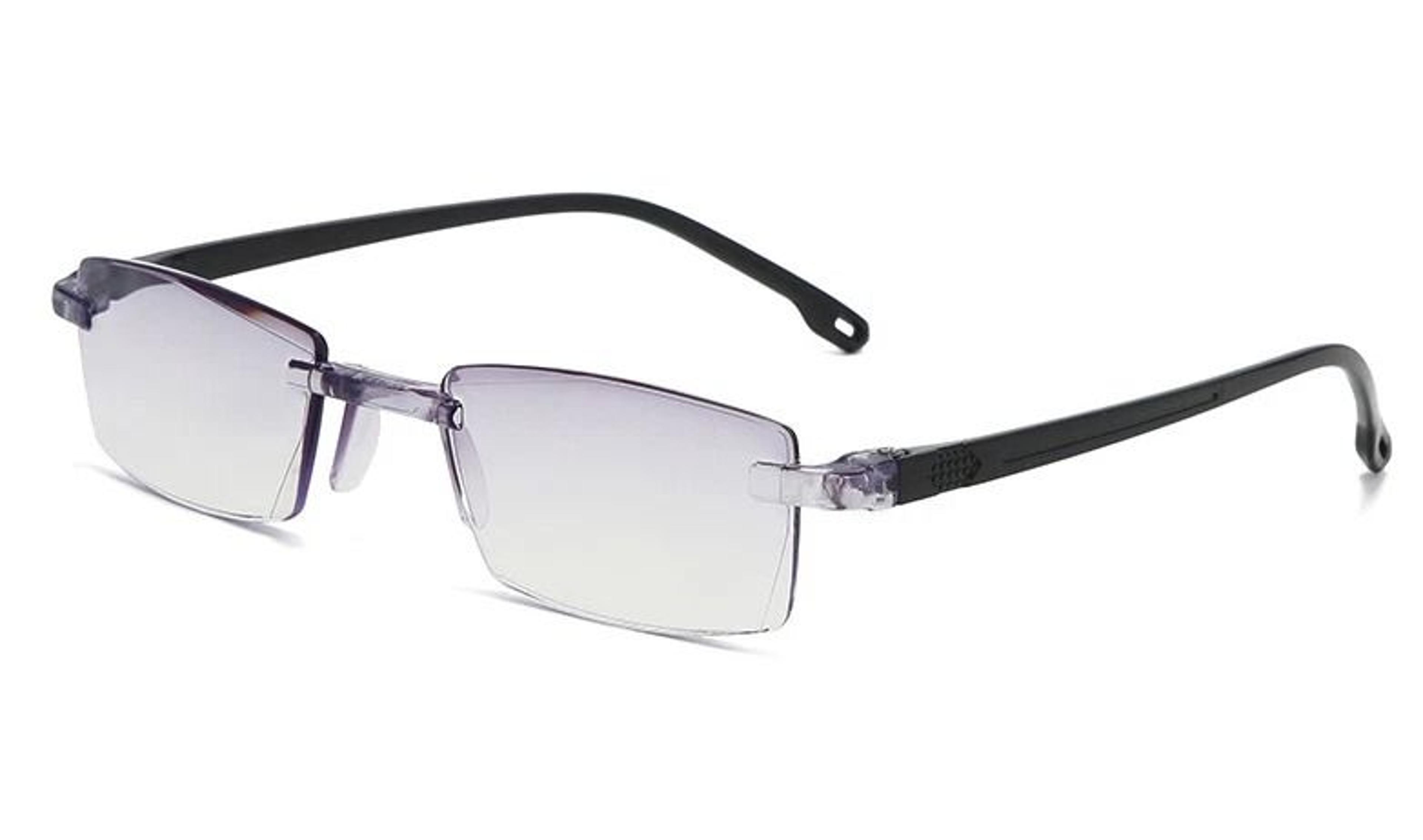 Mens Rimless Blue Light Blocking Reading Glasses Unisex Polycarbonate Lenses 1