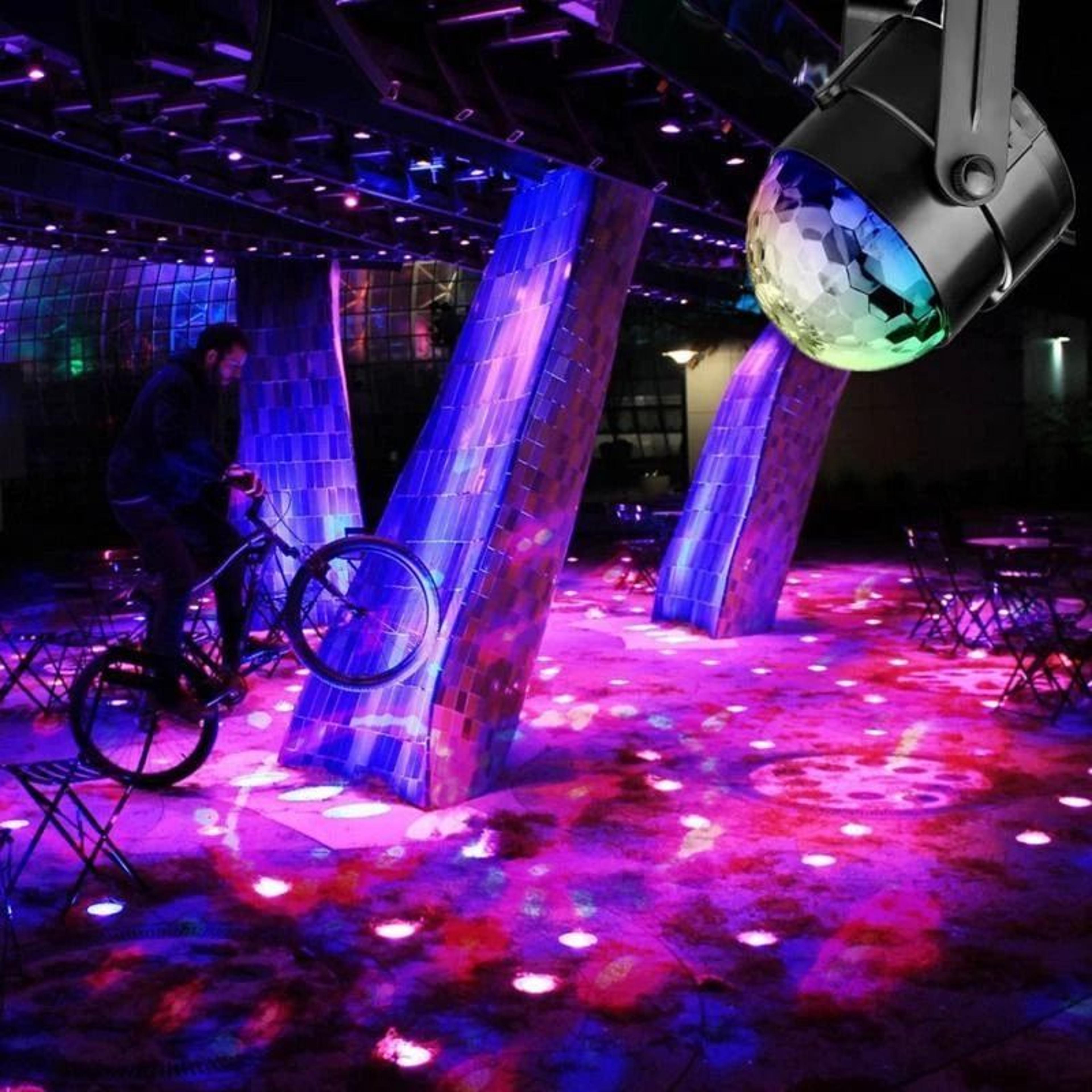 premium led sound activated disco ball light with remote control party lights