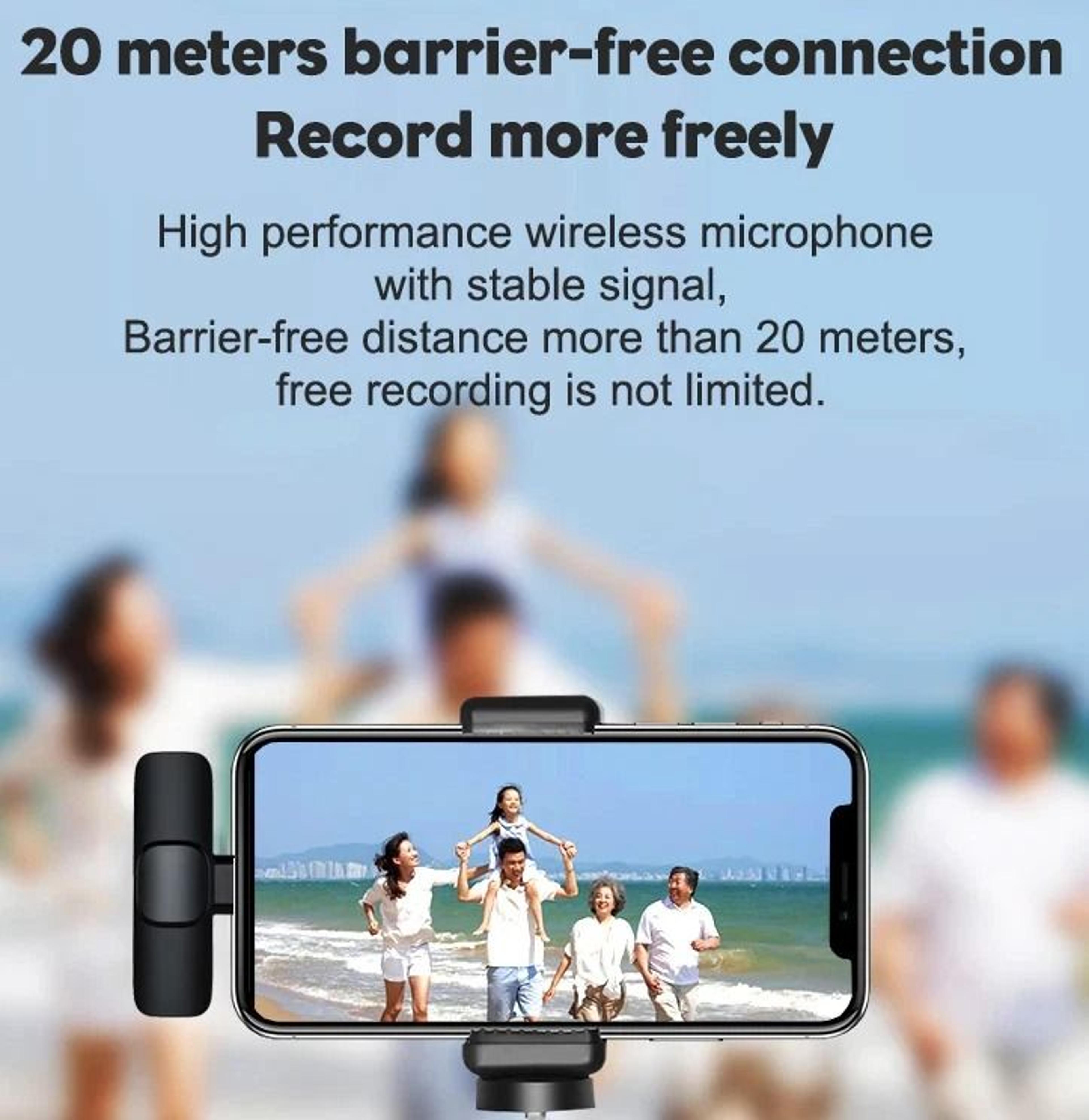 Wireless Lavalier Microphone For AndroidiPhone HighQuality PlugandPlay Audio  Video Recording Mini