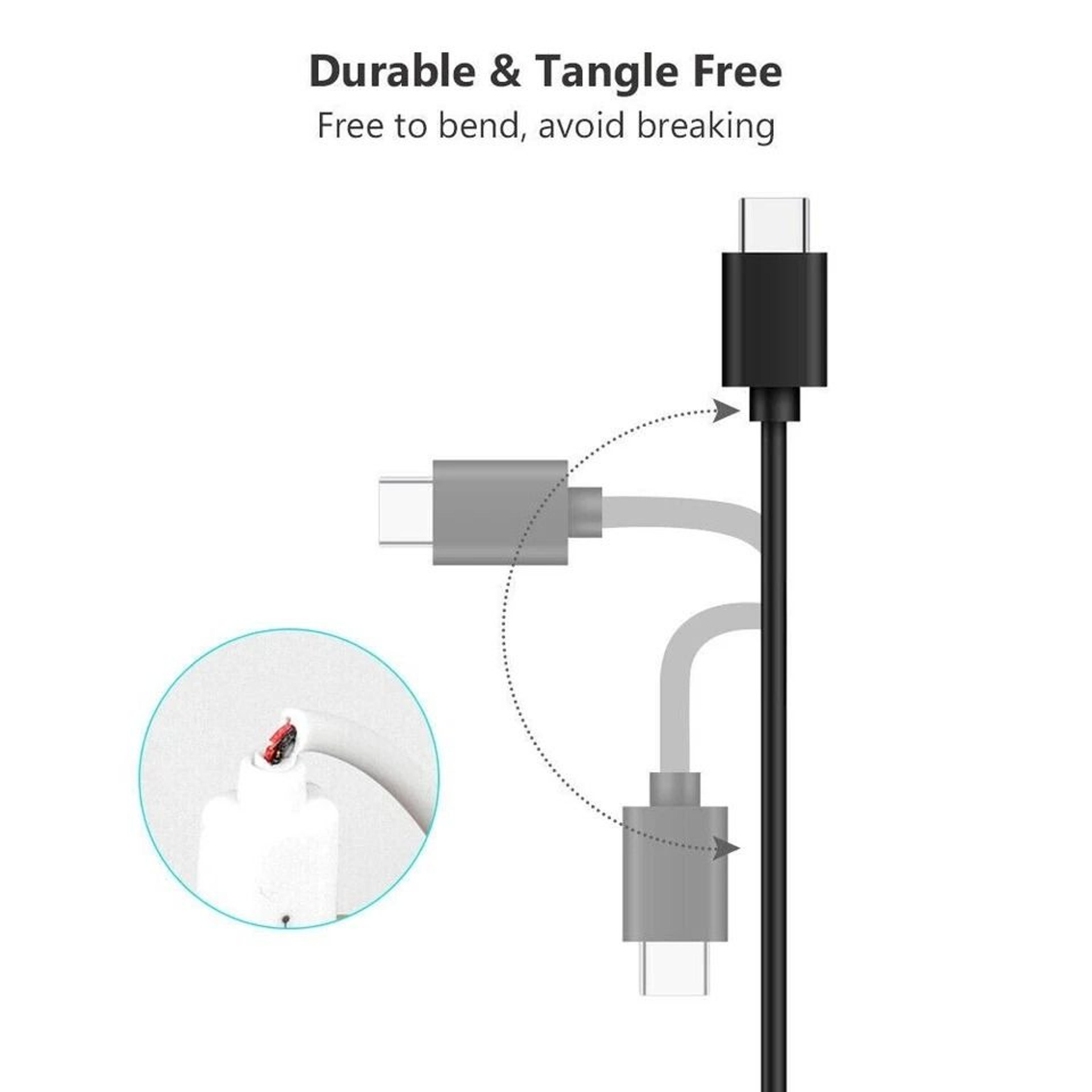 USB Type C To USBA Fast Charging Cable Durable HighSpeed Charging For Devices 7
