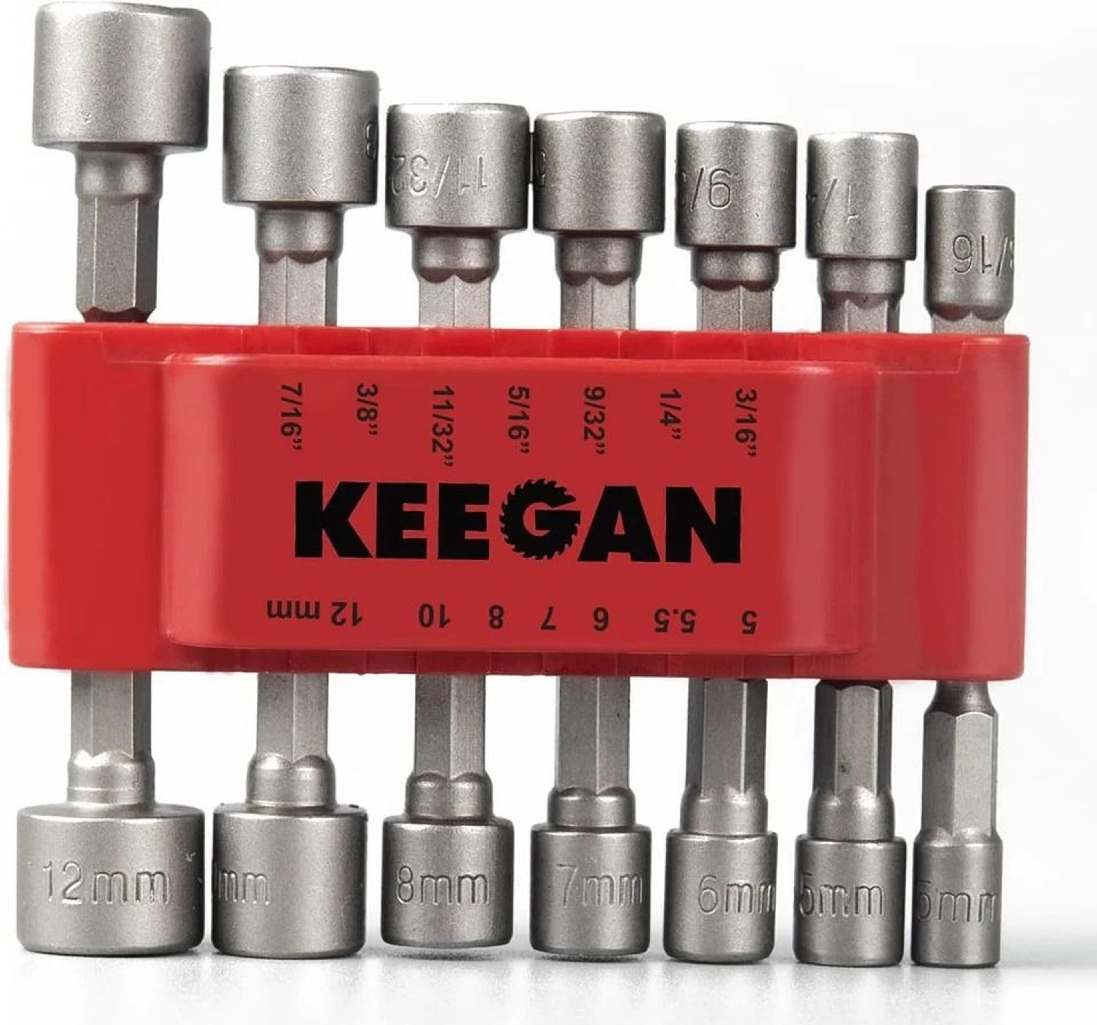 Power Nut Driver Bit Set Quick Change Hex Shank MM  SAE Impact 2