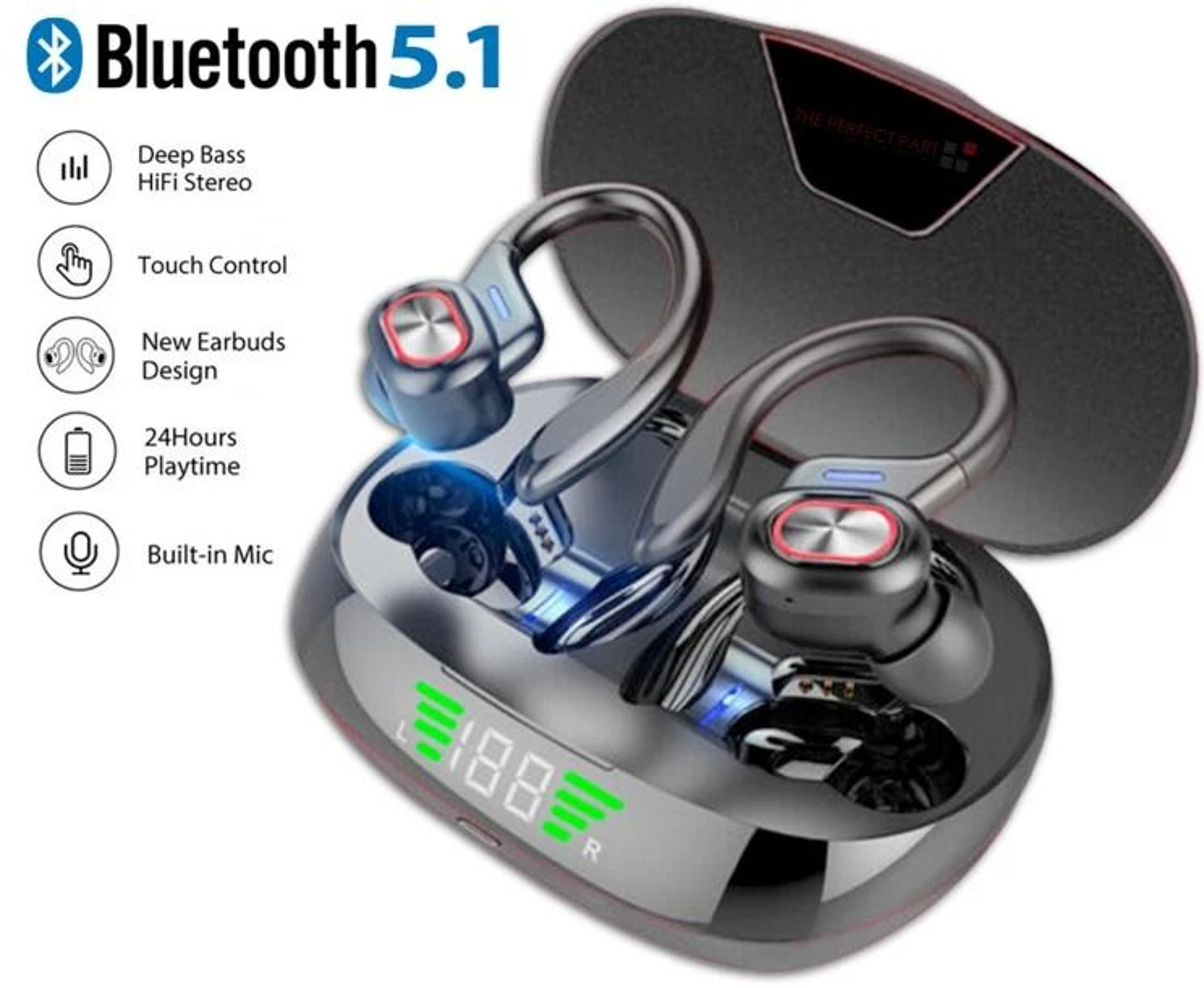 Bluetooth Wireless Earbuds True Wireless Sports Headset With HiFi Sound  Waterproof Design 9