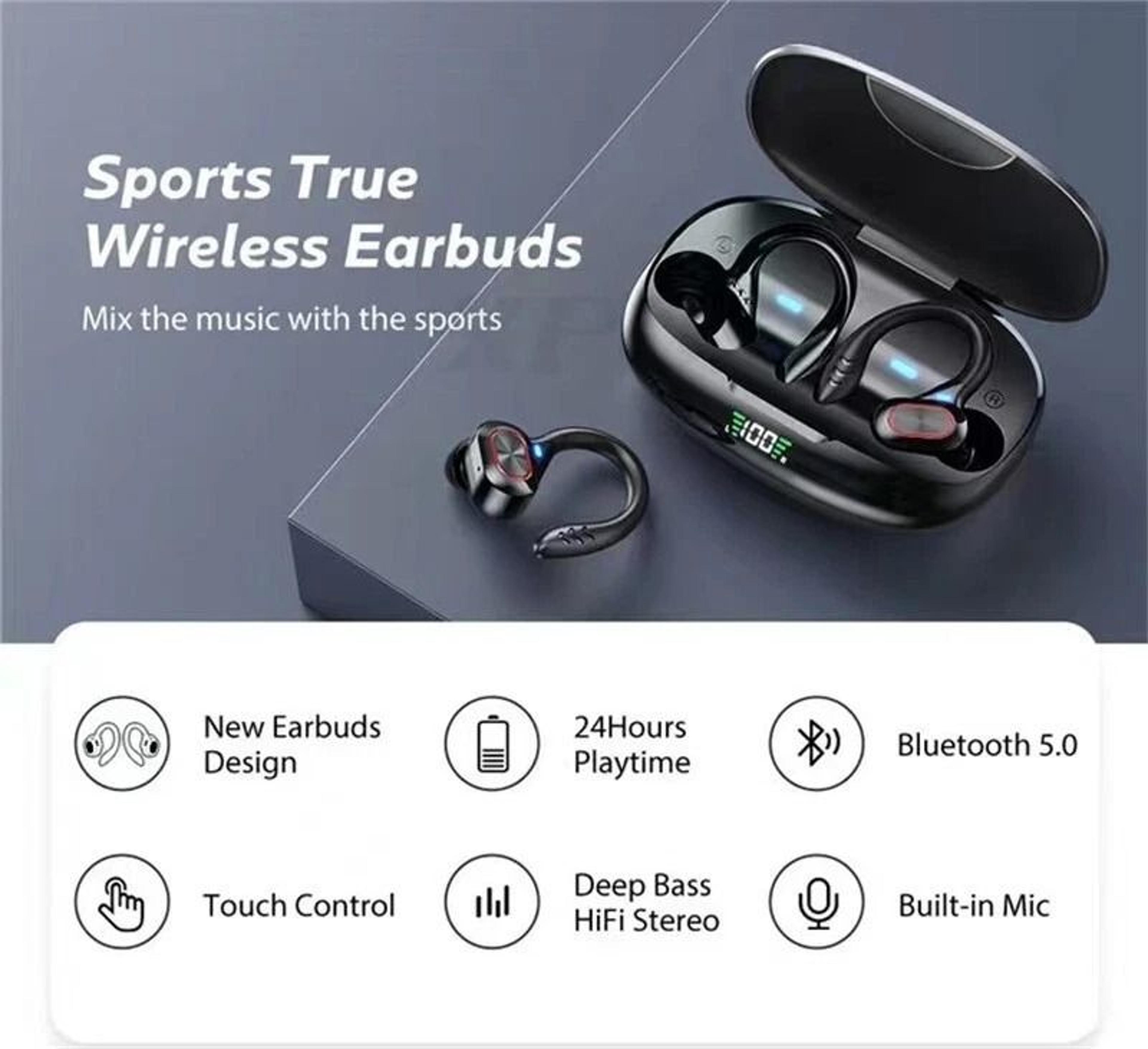 Bluetooth Wireless Earbuds True Wireless Sports Headset With HiFi Sound  Waterproof Design 8