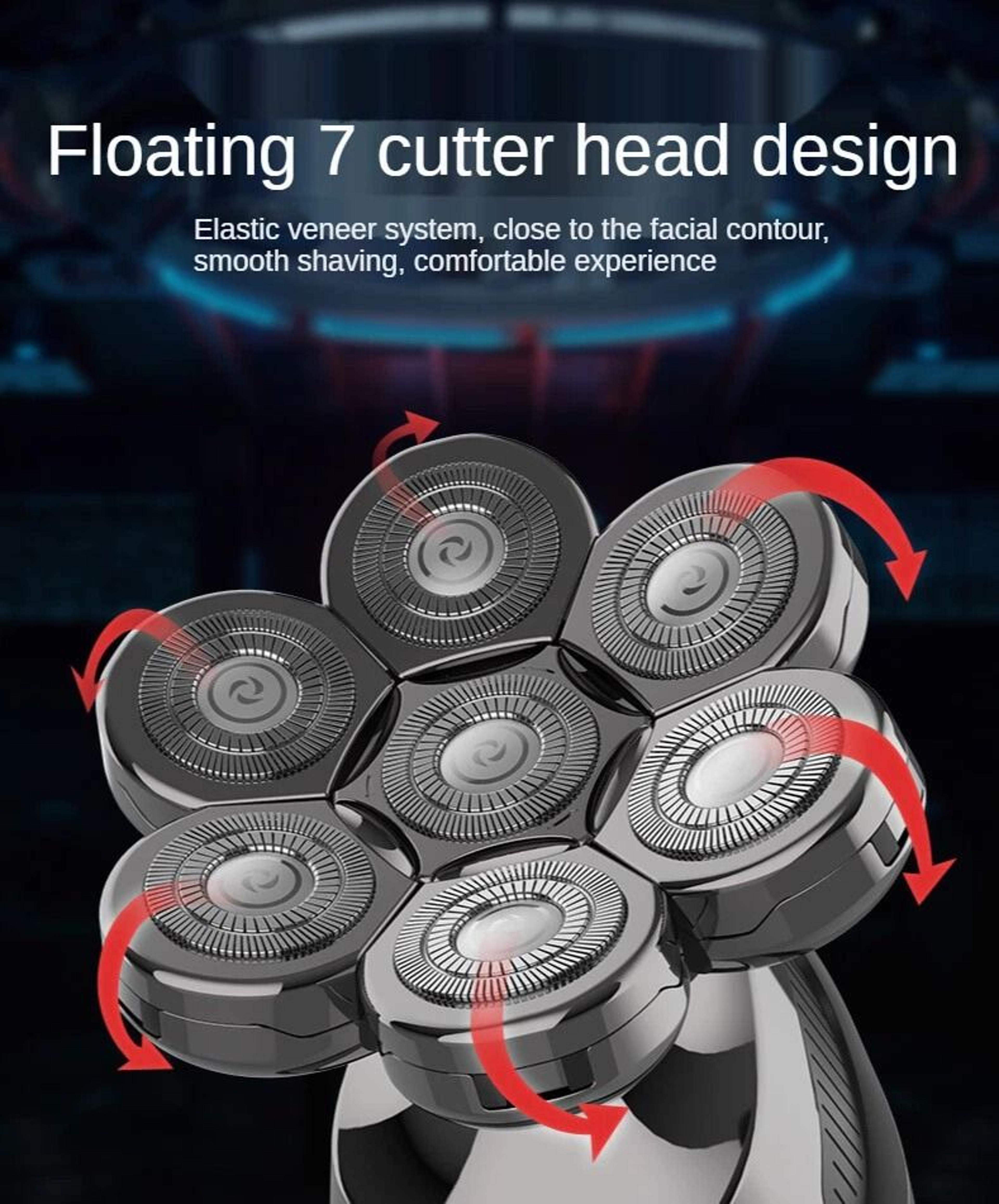 Premium Head Cordless Electric Head Shaver  Grooming Kit For Men 13