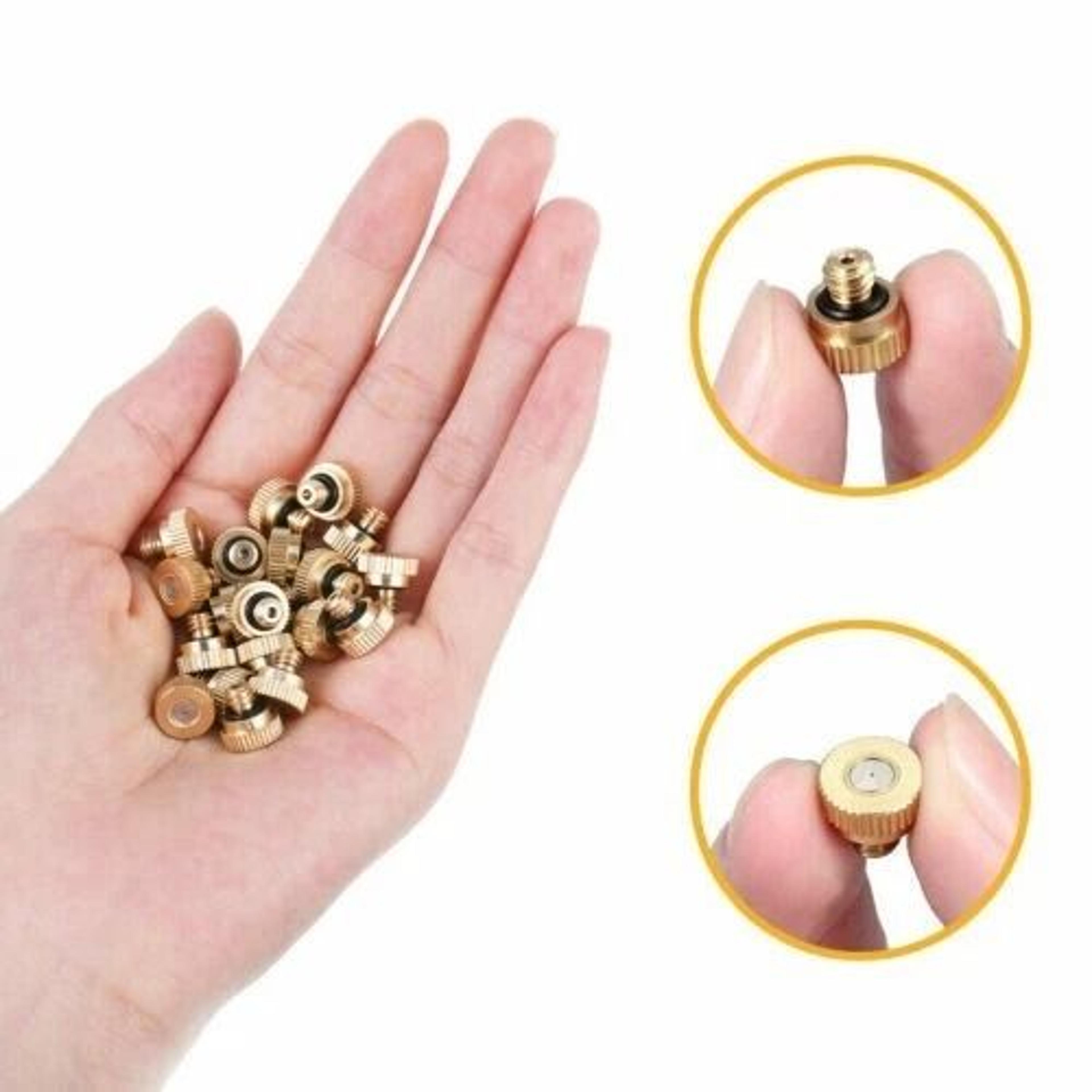 brass misting nozzles for outdoor cooling system mister sprinkler garden sprayer