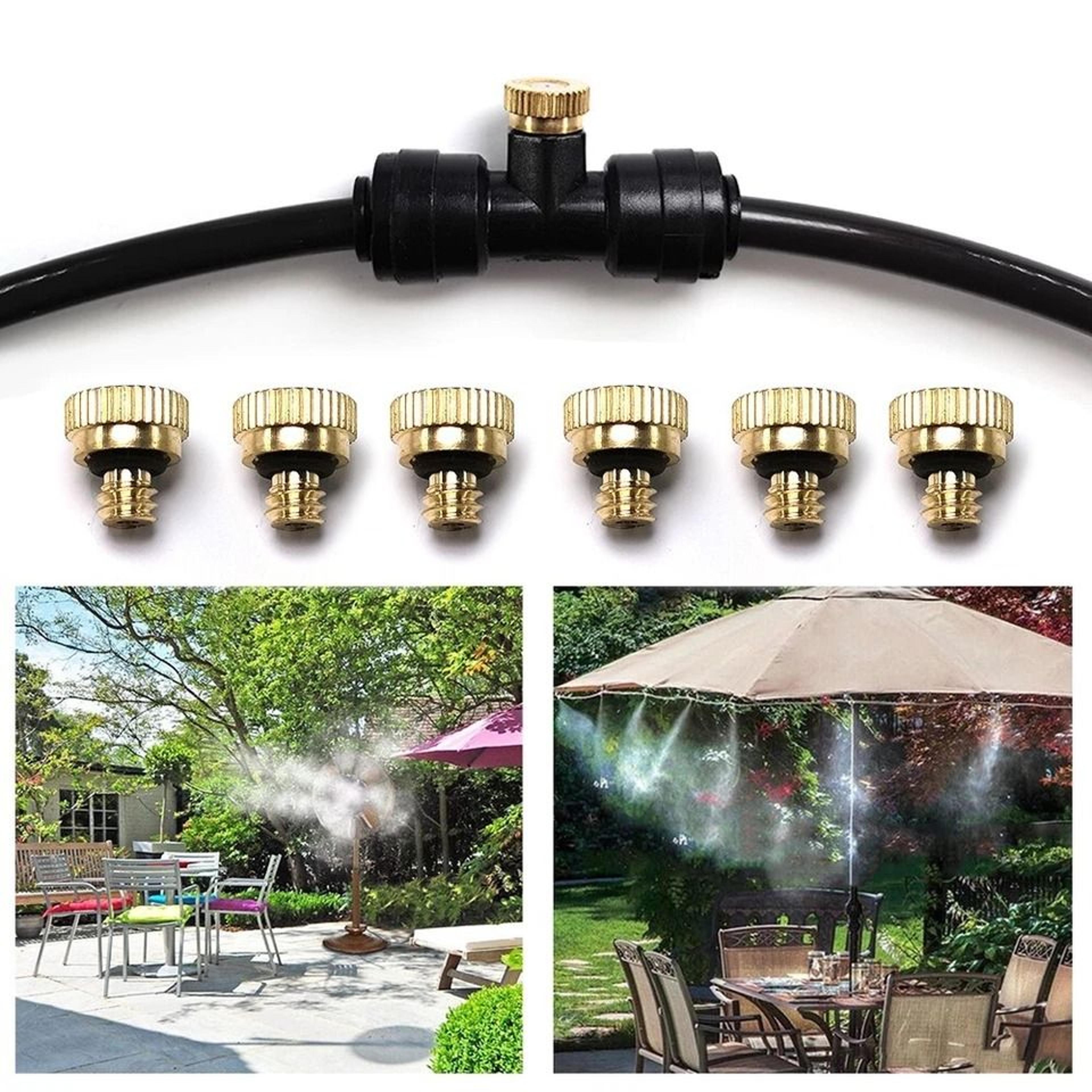 Brass Misting Nozzles For Outdoor Cooling System Mister Sprinkler Garden Sprayer 6
