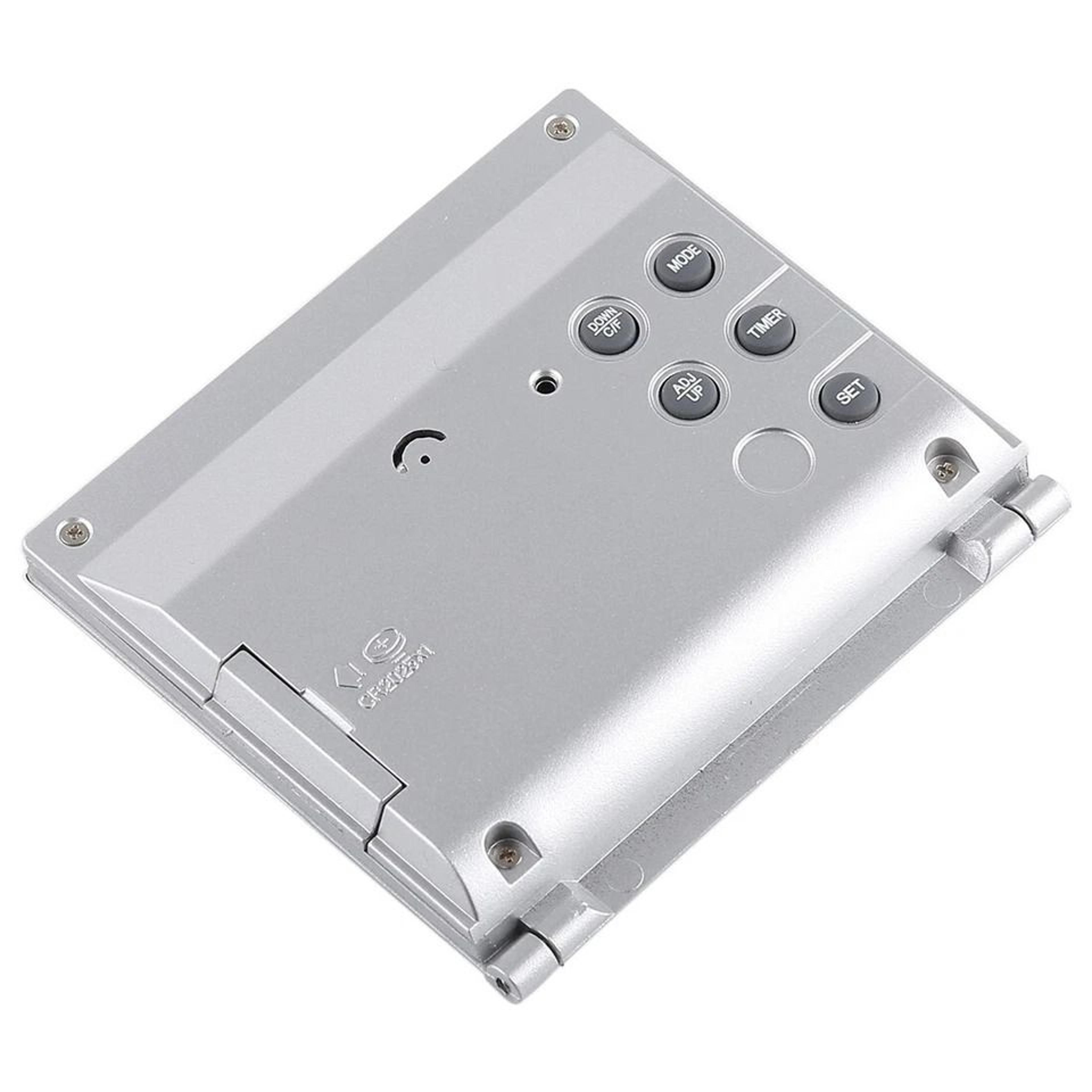 Compact Digital Travel Alarm Clock With LCD Display  Temperature Foldable  Portable Desk Timer 2