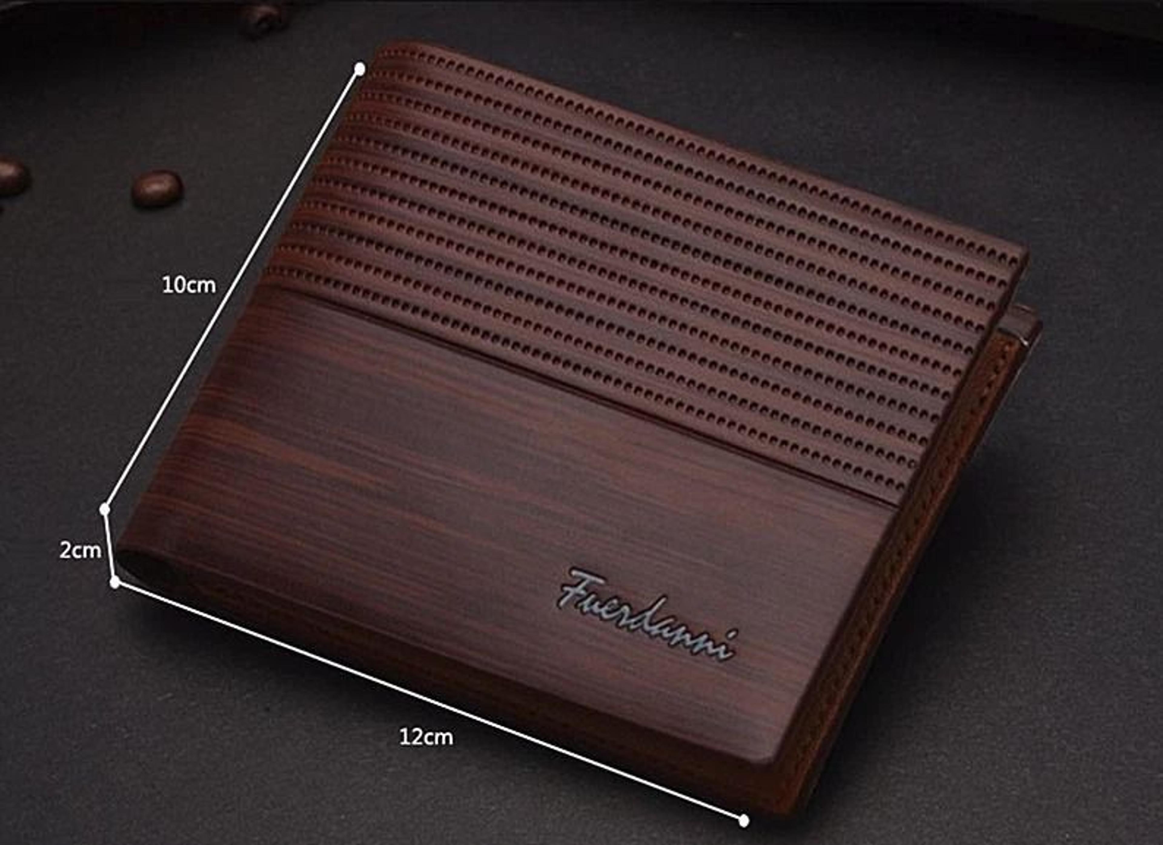 Premium Men Genuine Leather Bifold Wallet With ID  Credit Card Holder 3