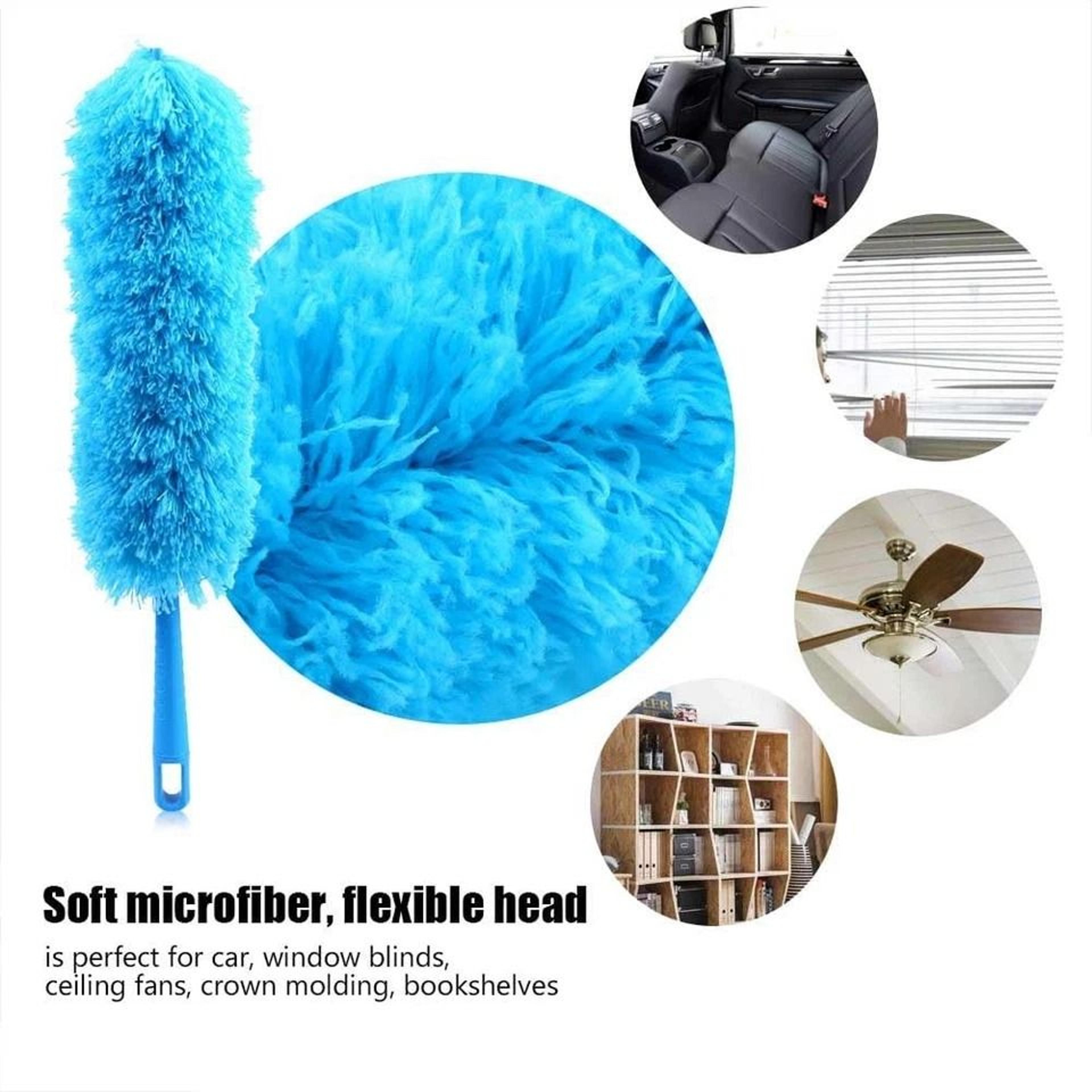 Microfiber Duster With Bendable Handle Soft Ceiling Fan Cleaner Flexible Dusting Tool For HardtoRea 2