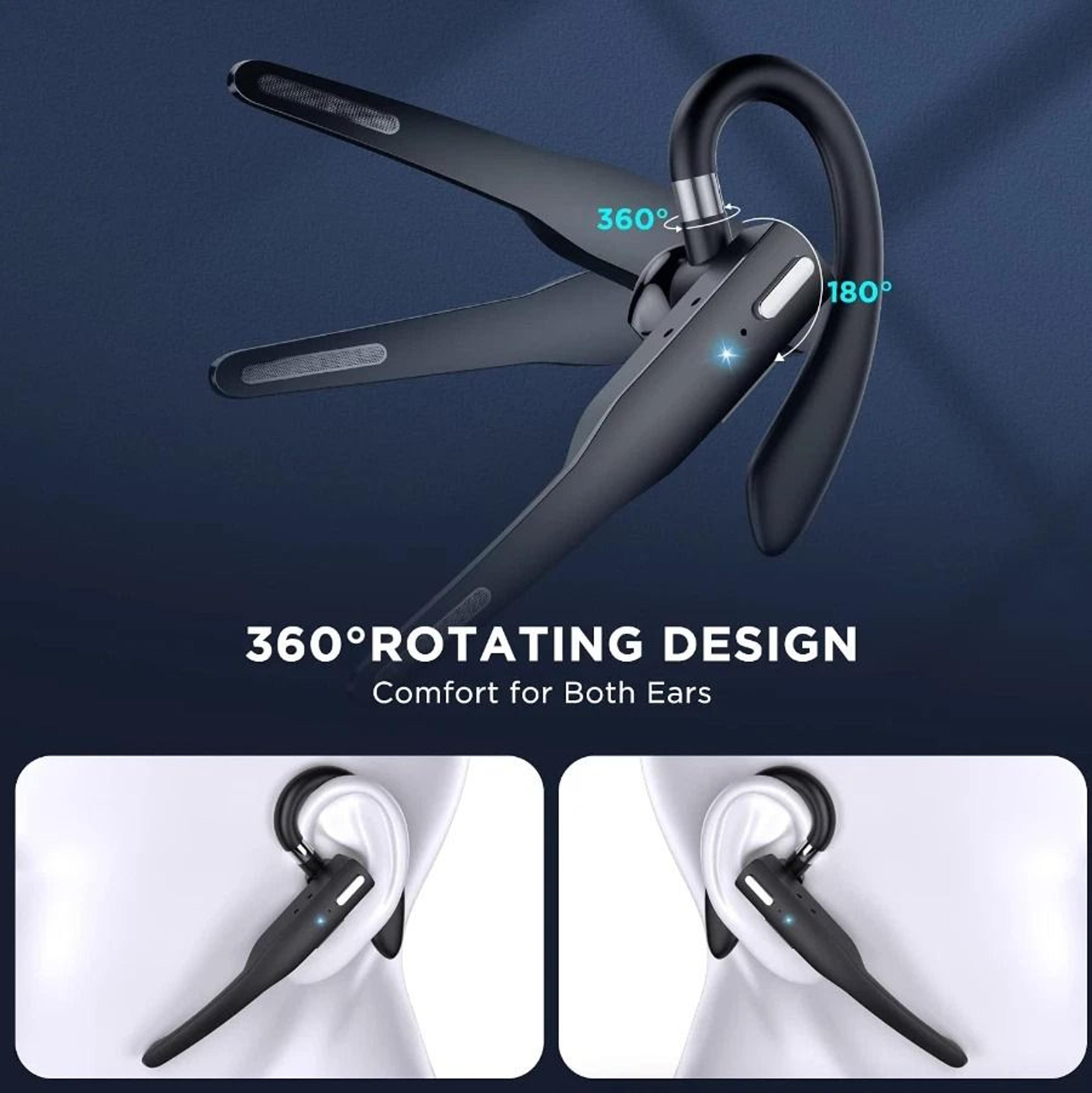 Trucker Bluetooth Headset With Noise Cancelling Dual Mic 5