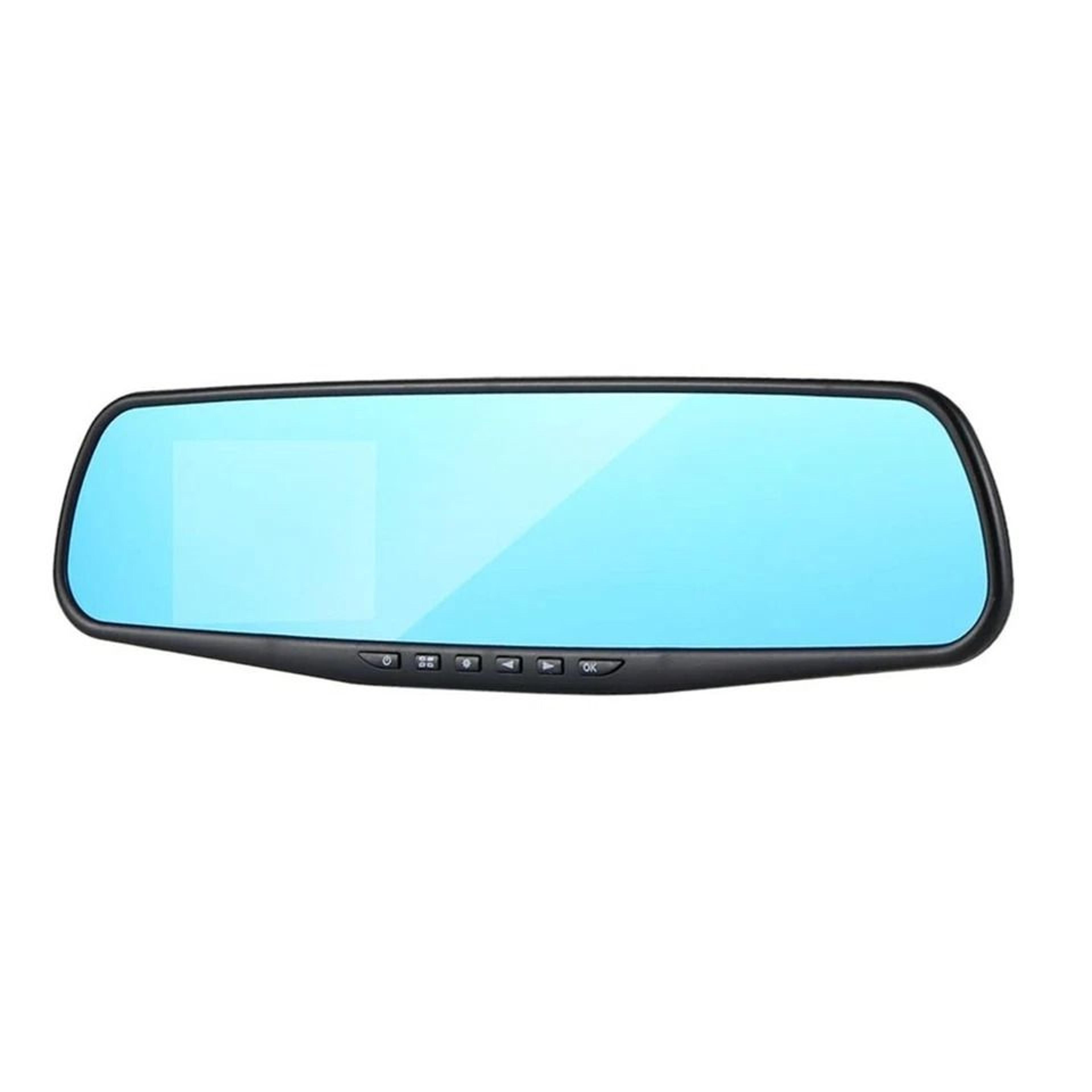 hd dual dash cam car dvr rearview mirror with front & rear video recorder